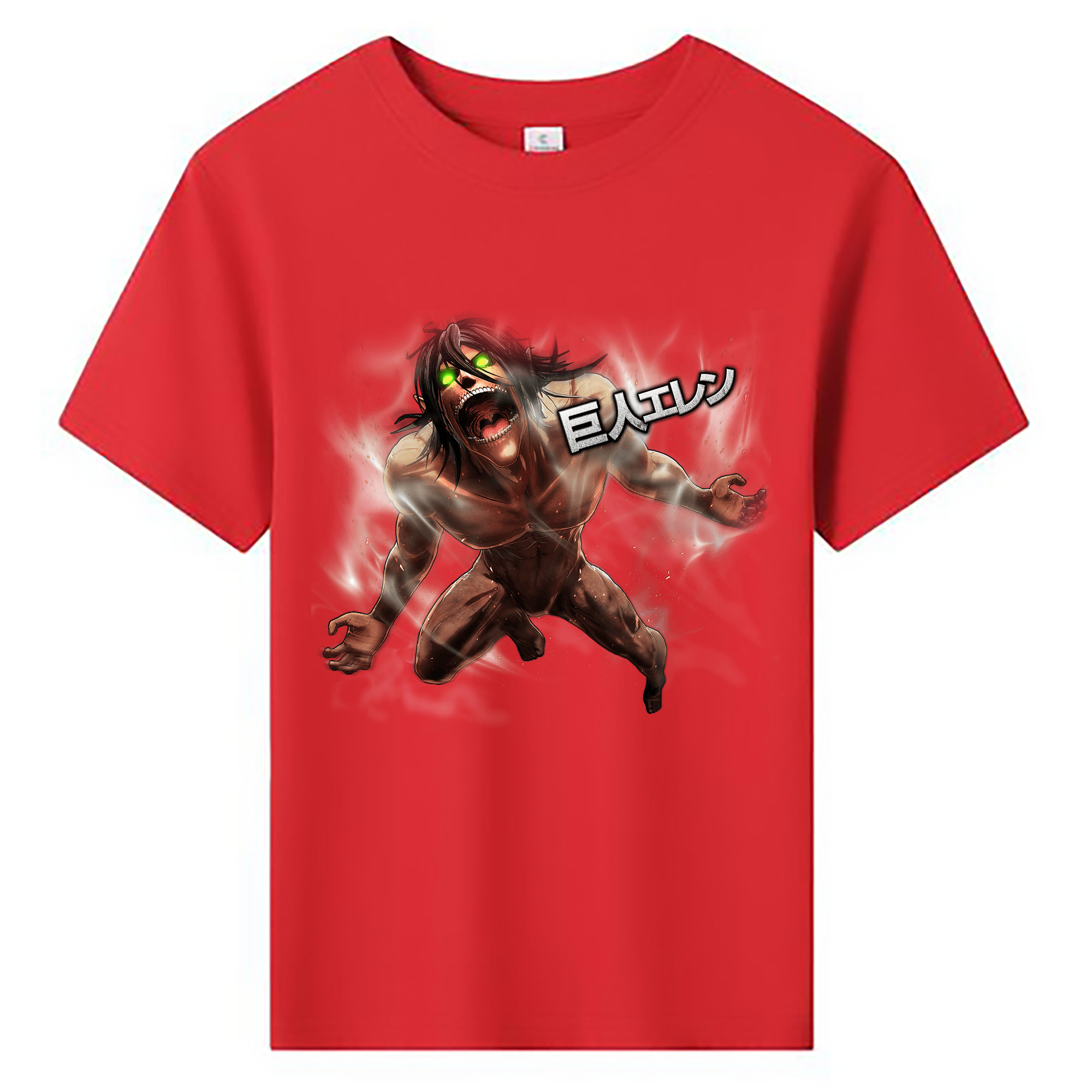 （画像用） 進撃の巨人 Attack on Titan 綿100％キッズTシャツ（フロントプリント）