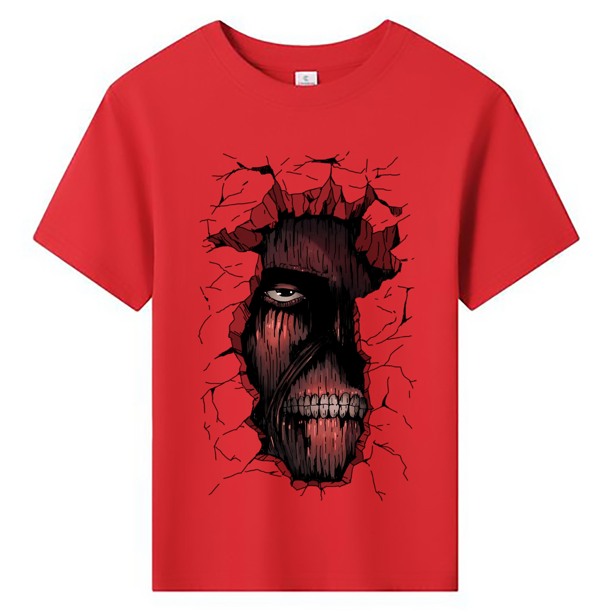 （画像用） 進撃の巨人 Attack on Titan 綿100％キッズTシャツ（フロントプリント）