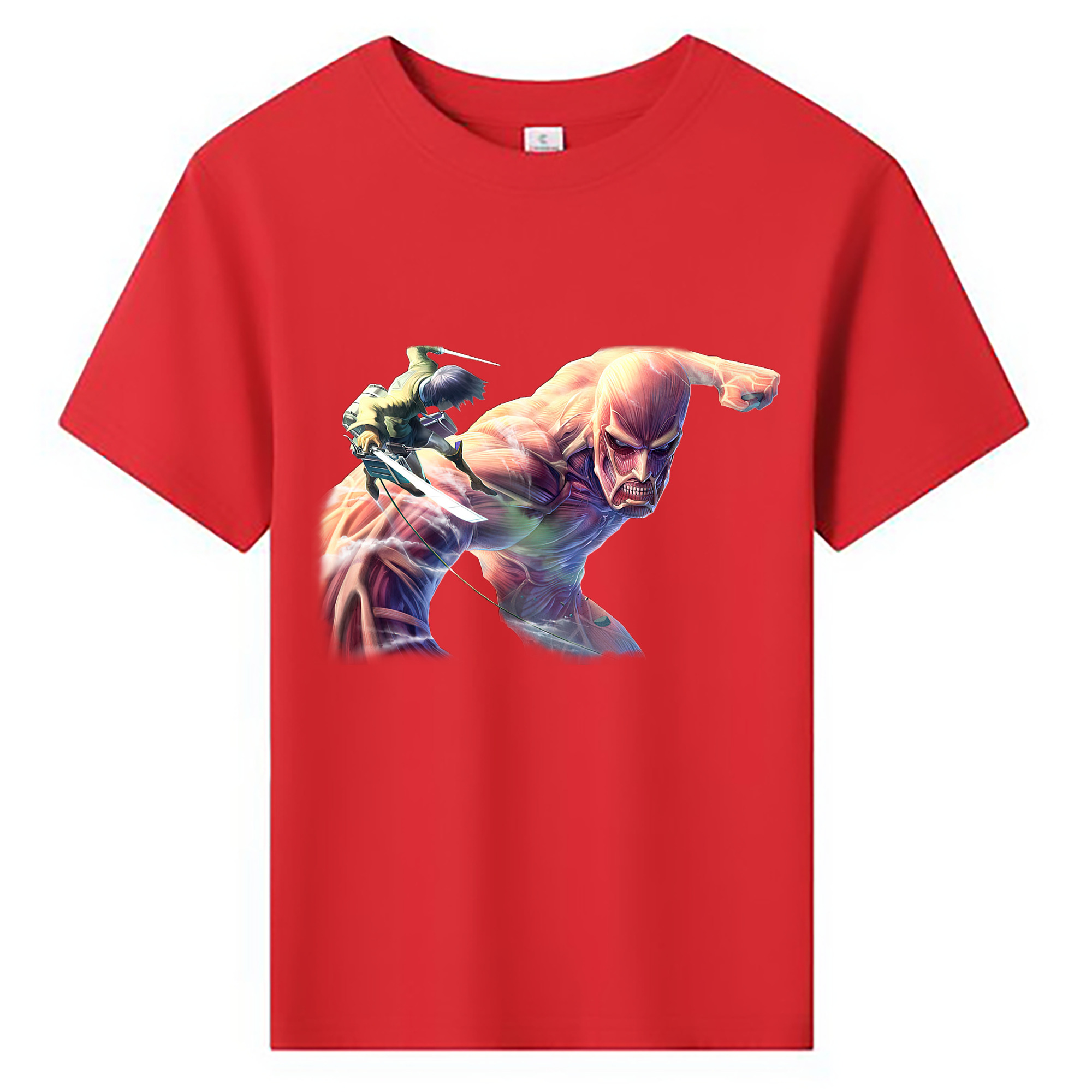 （画像用） 進撃の巨人 Attack on Titan 綿100％キッズTシャツ（フロントプリント）