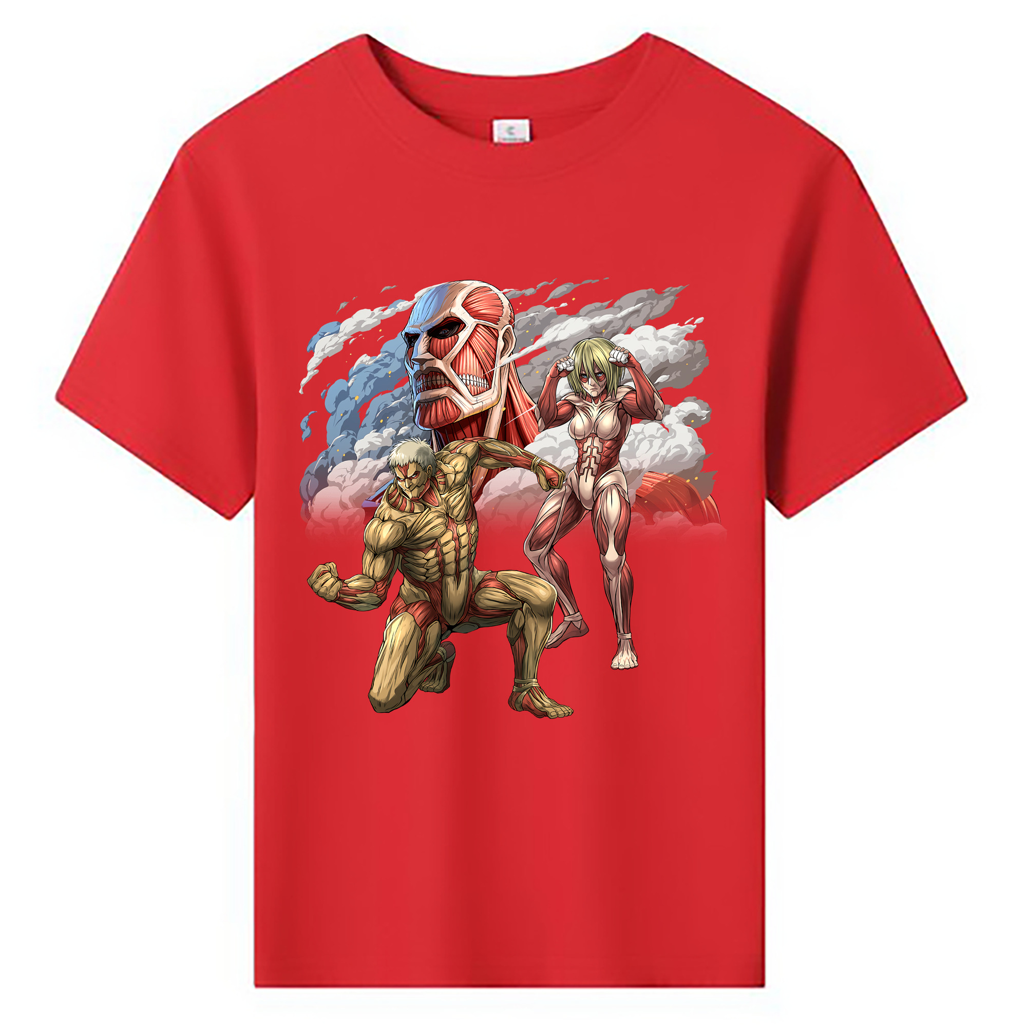（画像用） 進撃の巨人 Attack on Titan 綿100％キッズTシャツ（フロントプリント）