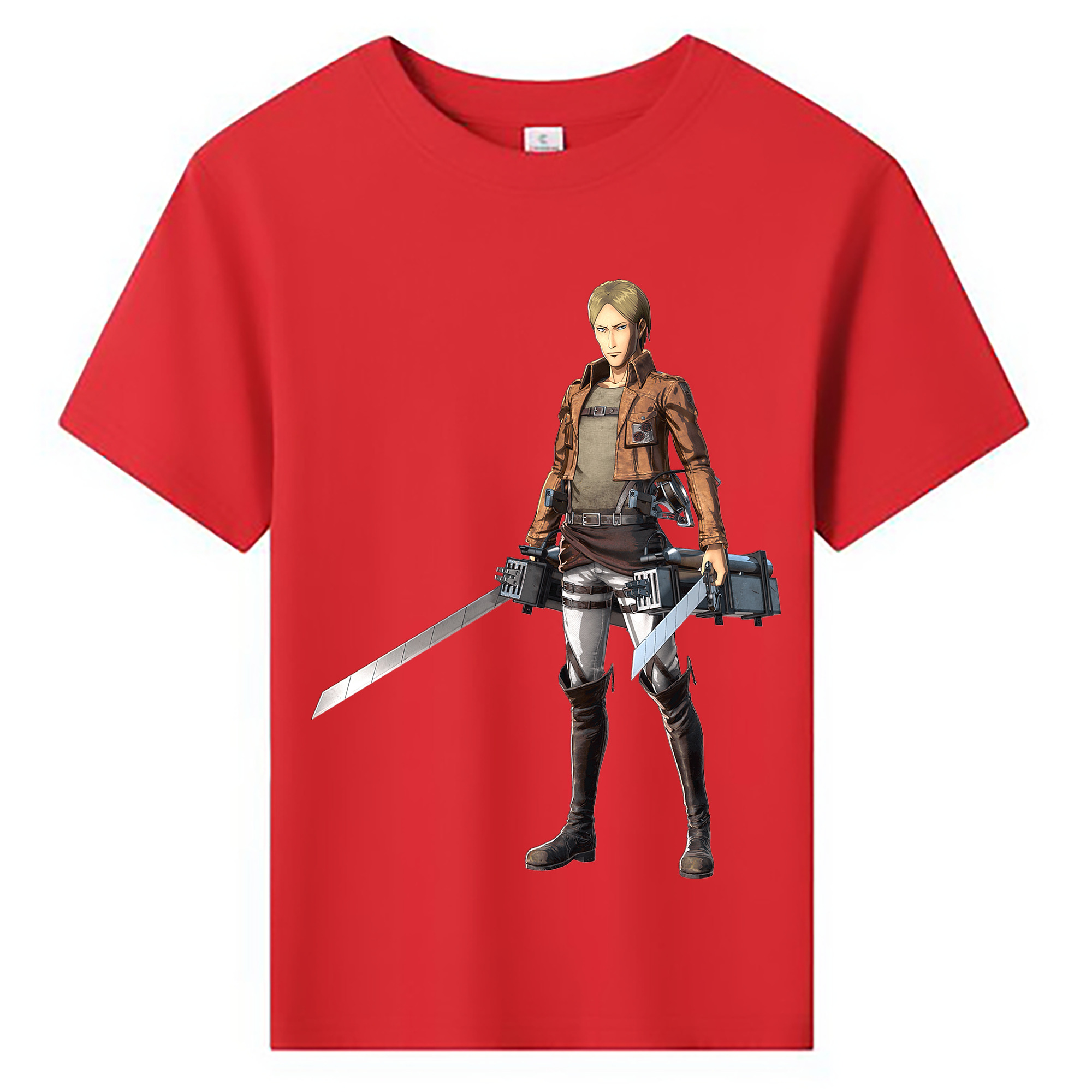 （画像用） 進撃の巨人 Attack on Titan 綿100％キッズTシャツ（フロントプリント）