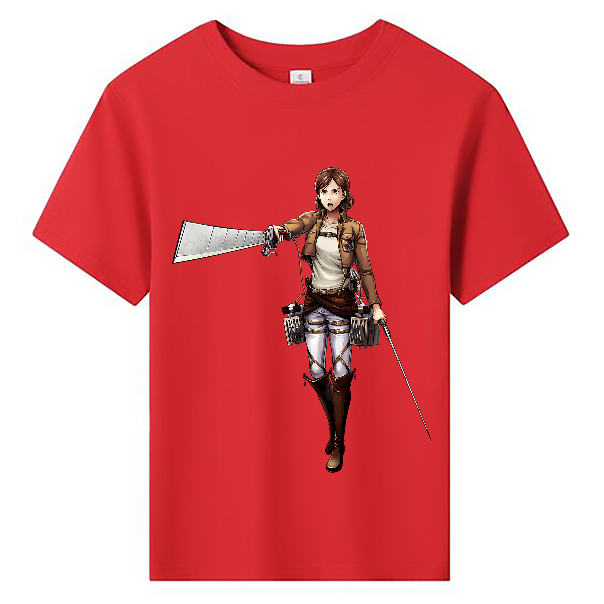 （画像用） 進撃の巨人 Attack on Titan 綿100％キッズTシャツ（フロントプリント）