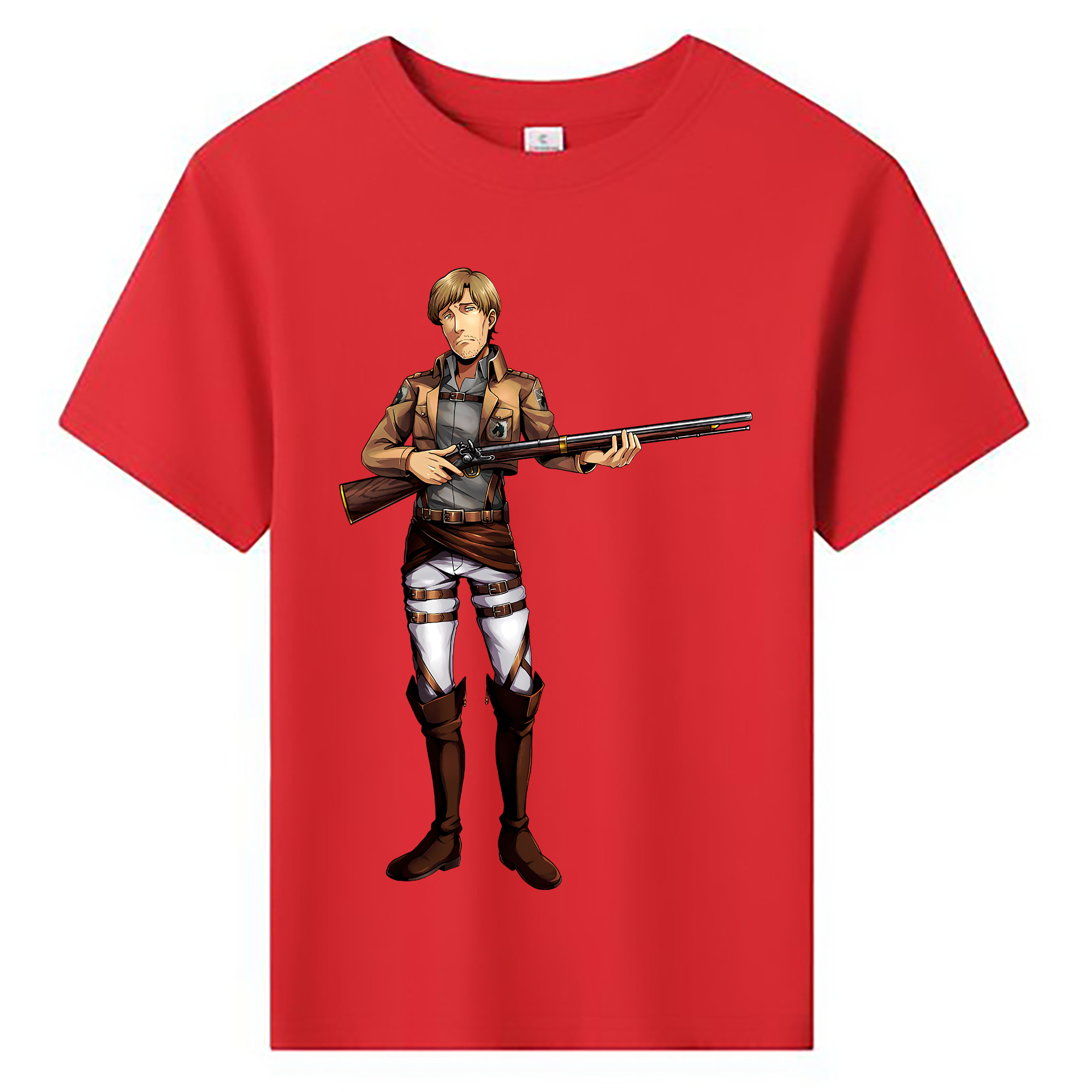（画像用） 進撃の巨人 Attack on Titan 綿100％キッズTシャツ（フロントプリント）