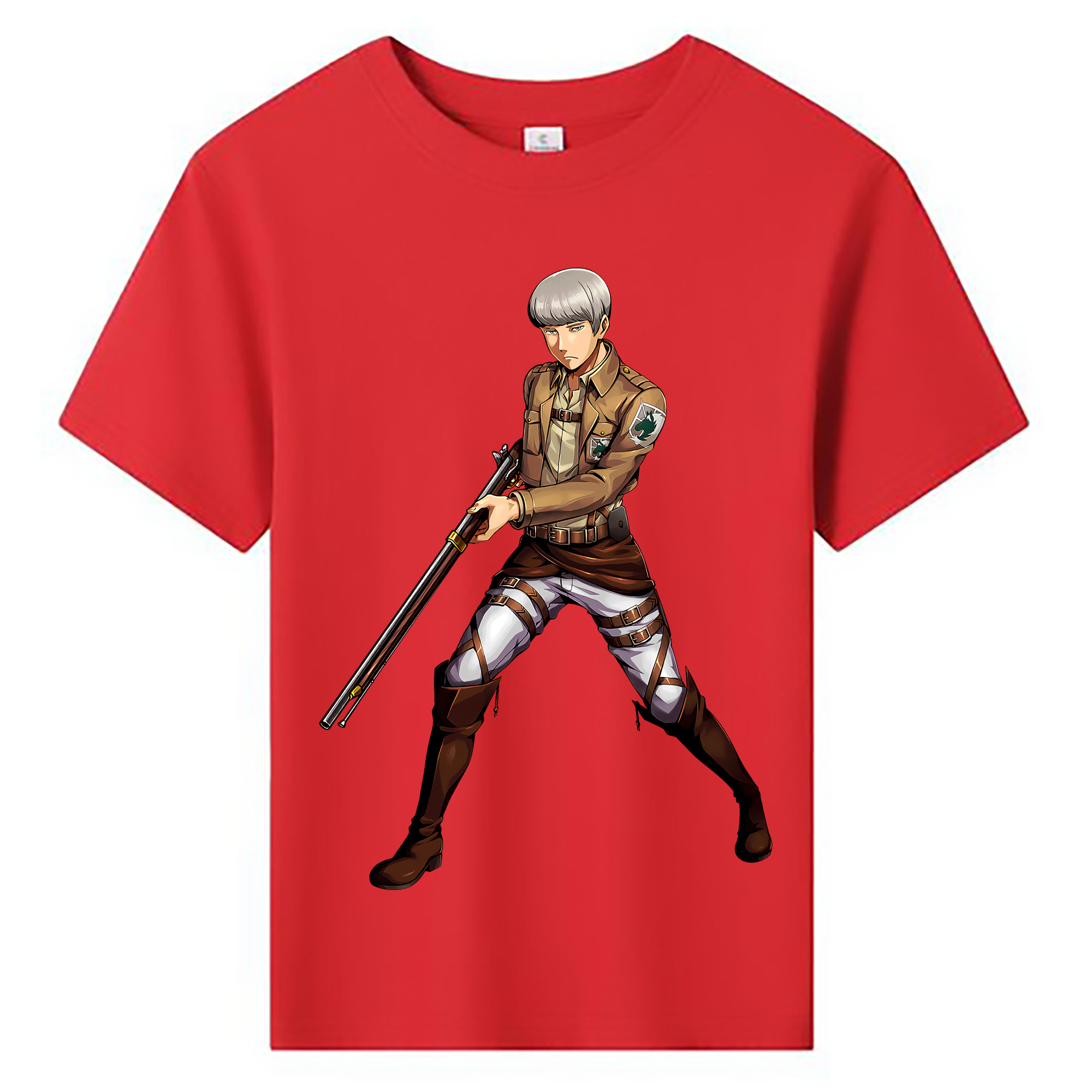 （画像用） 進撃の巨人 Attack on Titan 綿100％キッズTシャツ（フロントプリント）