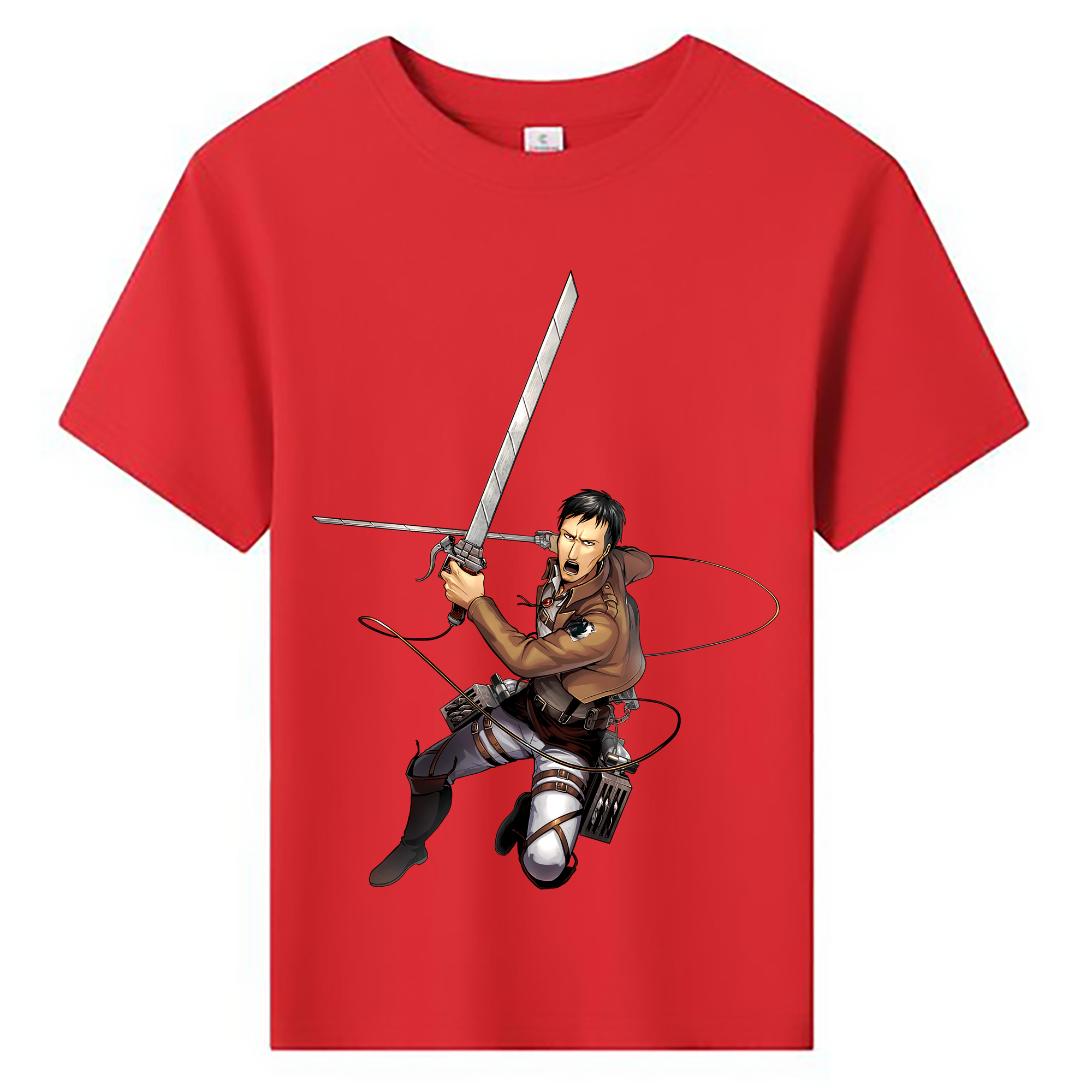 （画像用） 進撃の巨人 Attack on Titan 綿100％キッズTシャツ（フロントプリント）