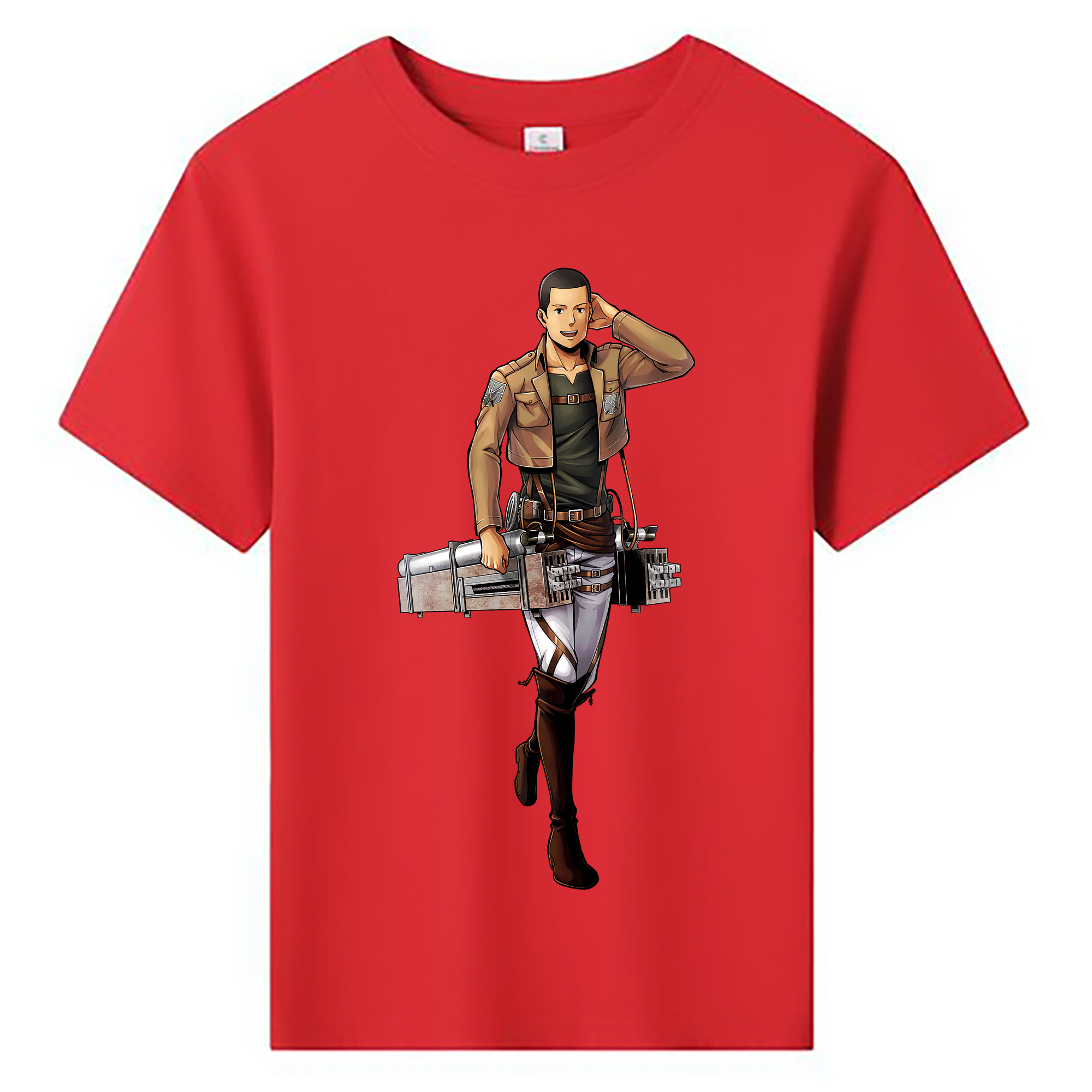 （画像用） 進撃の巨人 Attack on Titan 綿100％キッズTシャツ（フロントプリント）