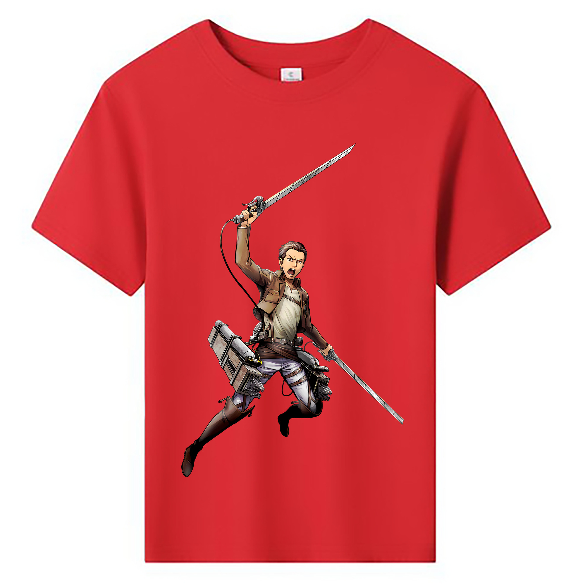 （画像用） 進撃の巨人 Attack on Titan 綿100％キッズTシャツ（フロントプリント）