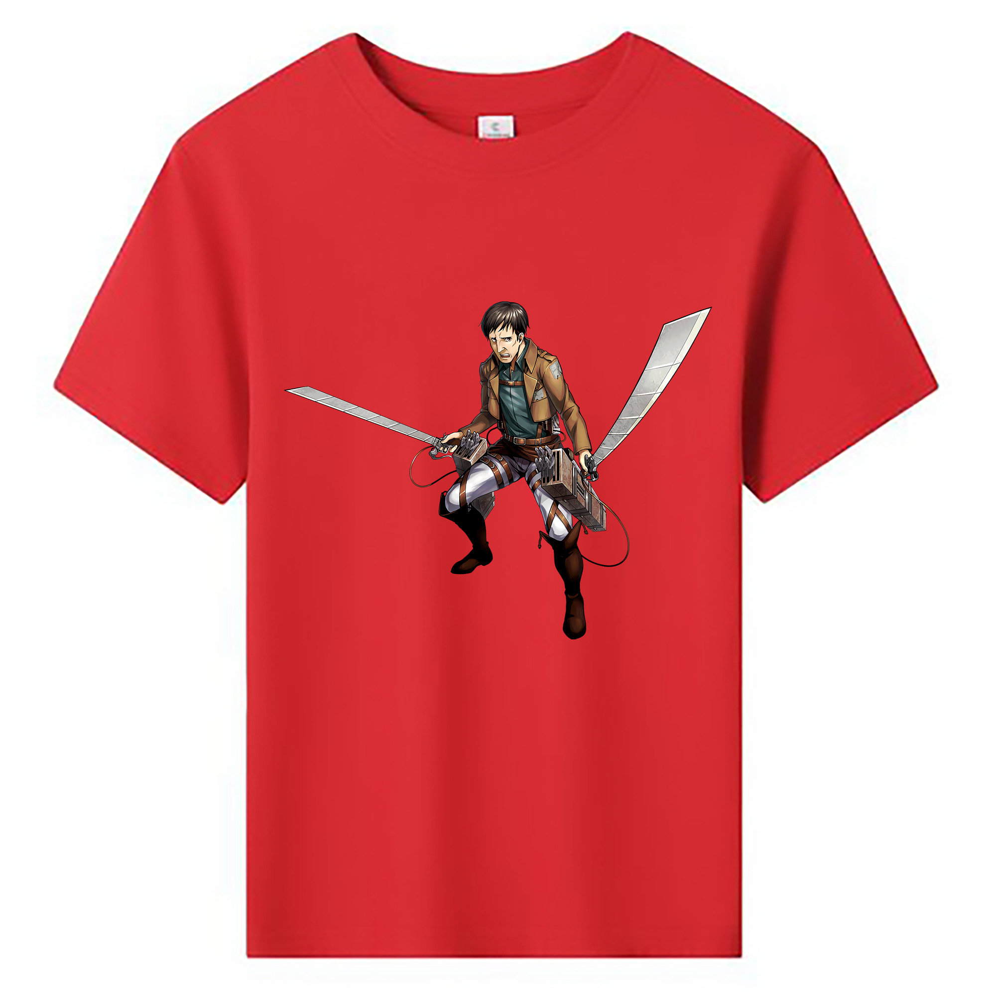 （画像用） 進撃の巨人 Attack on Titan 綿100％キッズTシャツ（フロントプリント）