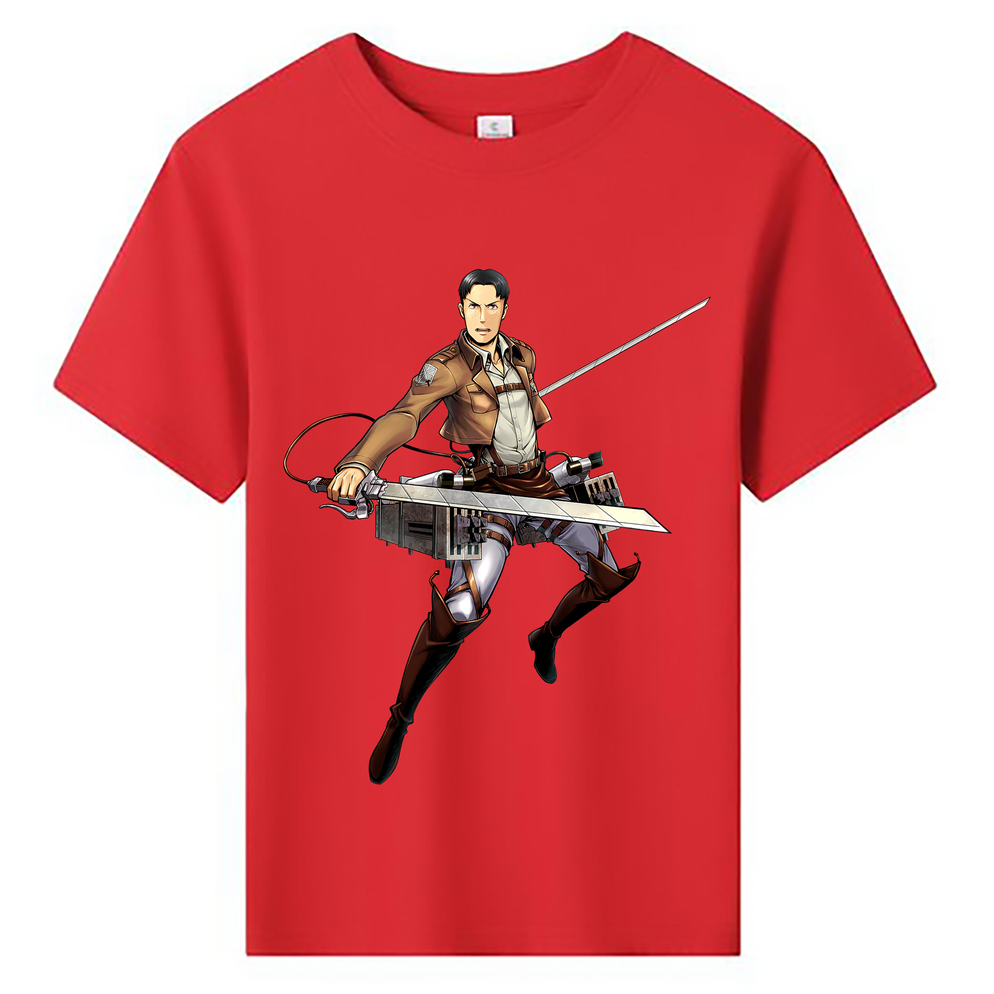 （画像用） 進撃の巨人 Attack on Titan 綿100％キッズTシャツ（フロントプリント）