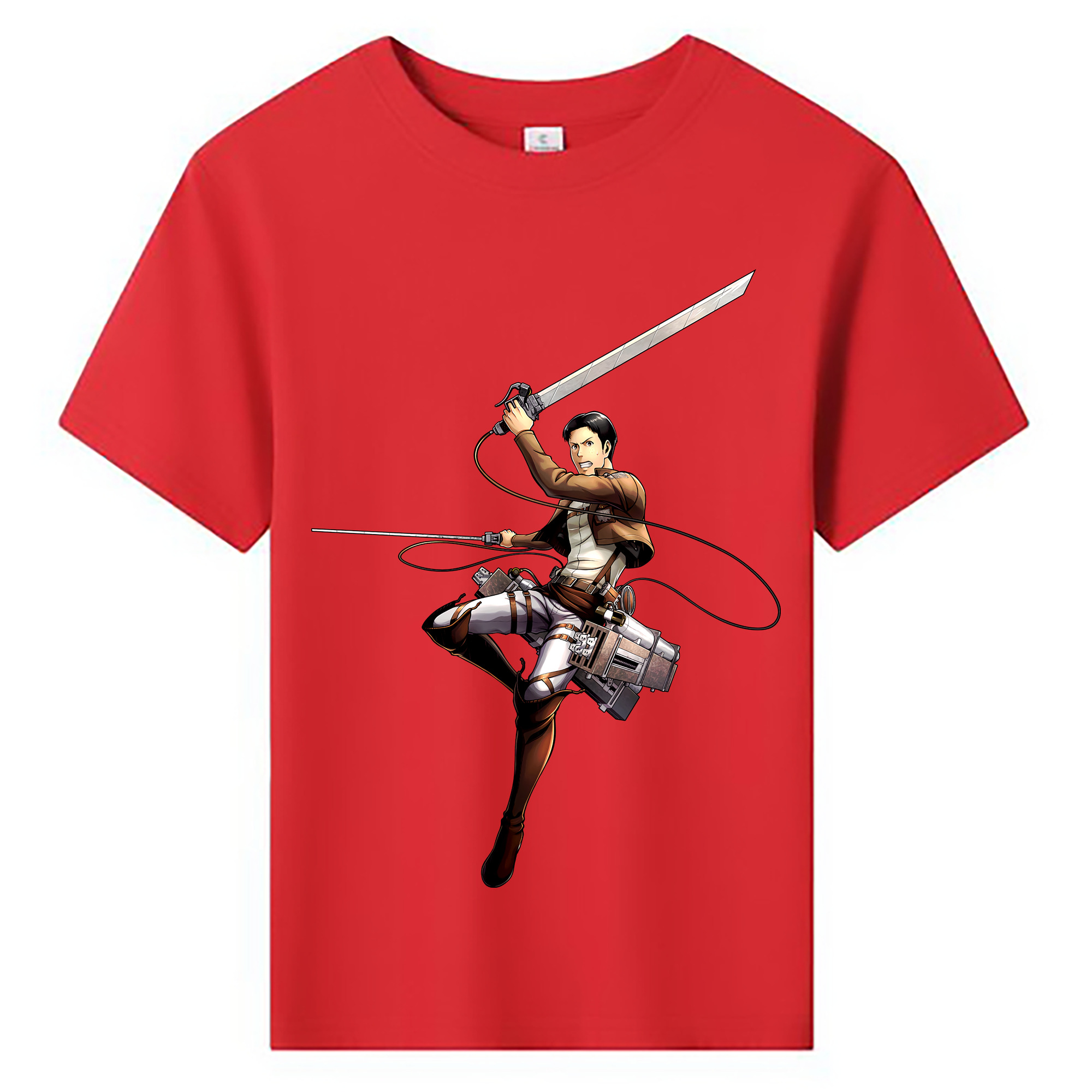 （画像用） 進撃の巨人 Attack on Titan 綿100％キッズTシャツ（フロントプリント）