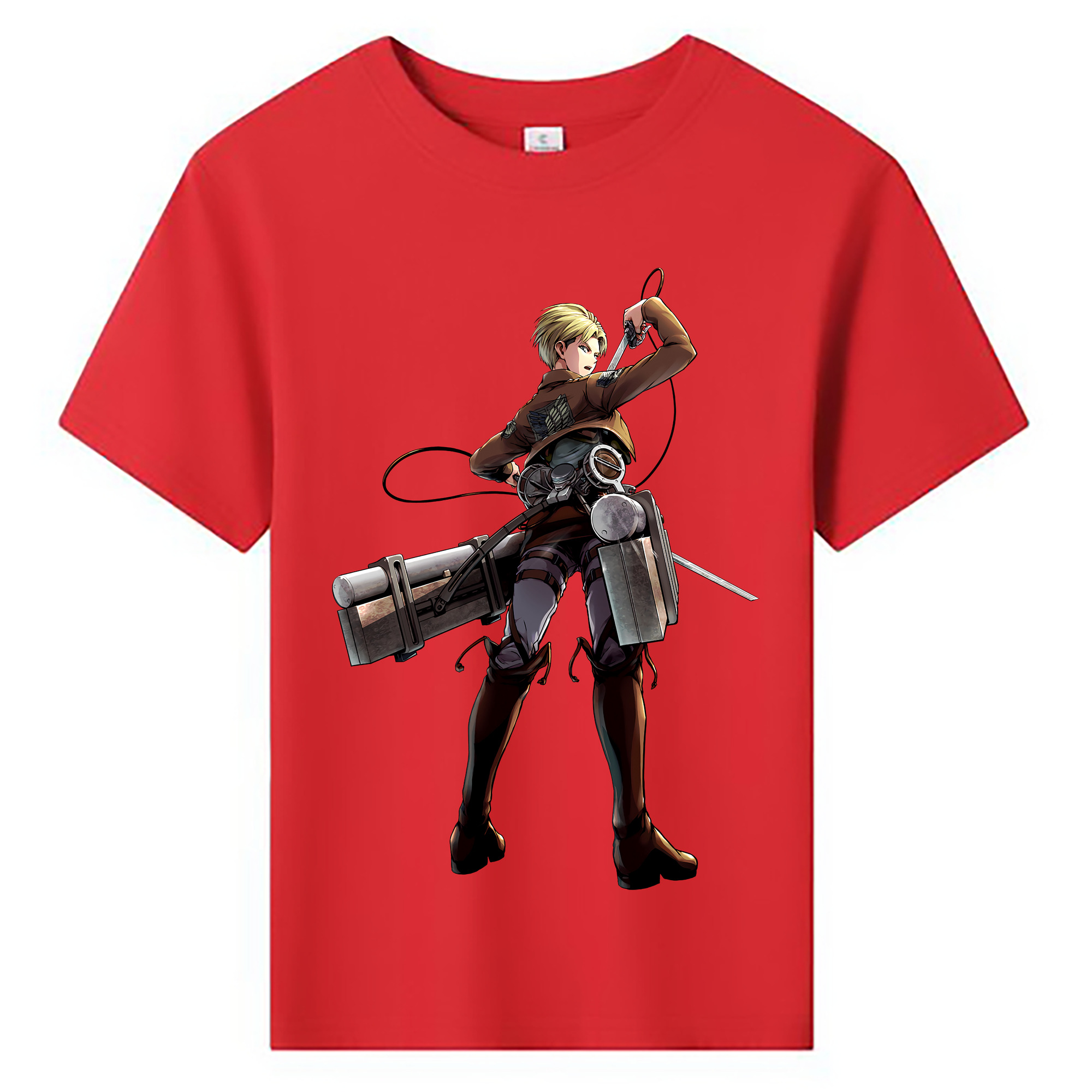 （画像用） 進撃の巨人 Attack on Titan 綿100％キッズTシャツ（フロントプリント）
