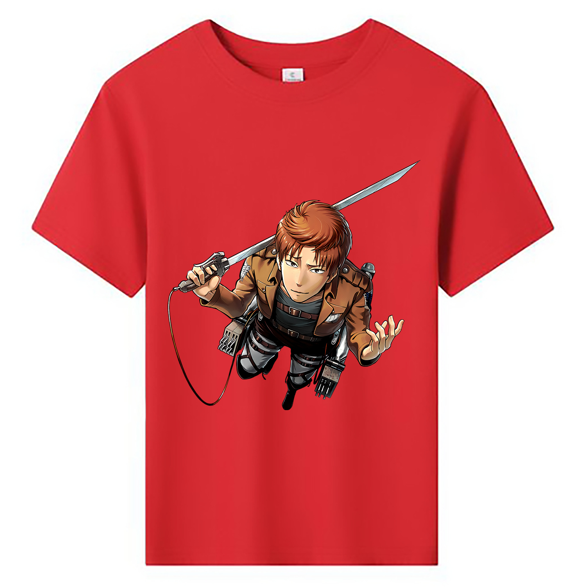 （画像用） 進撃の巨人 Attack on Titan 綿100％キッズTシャツ（フロントプリント）