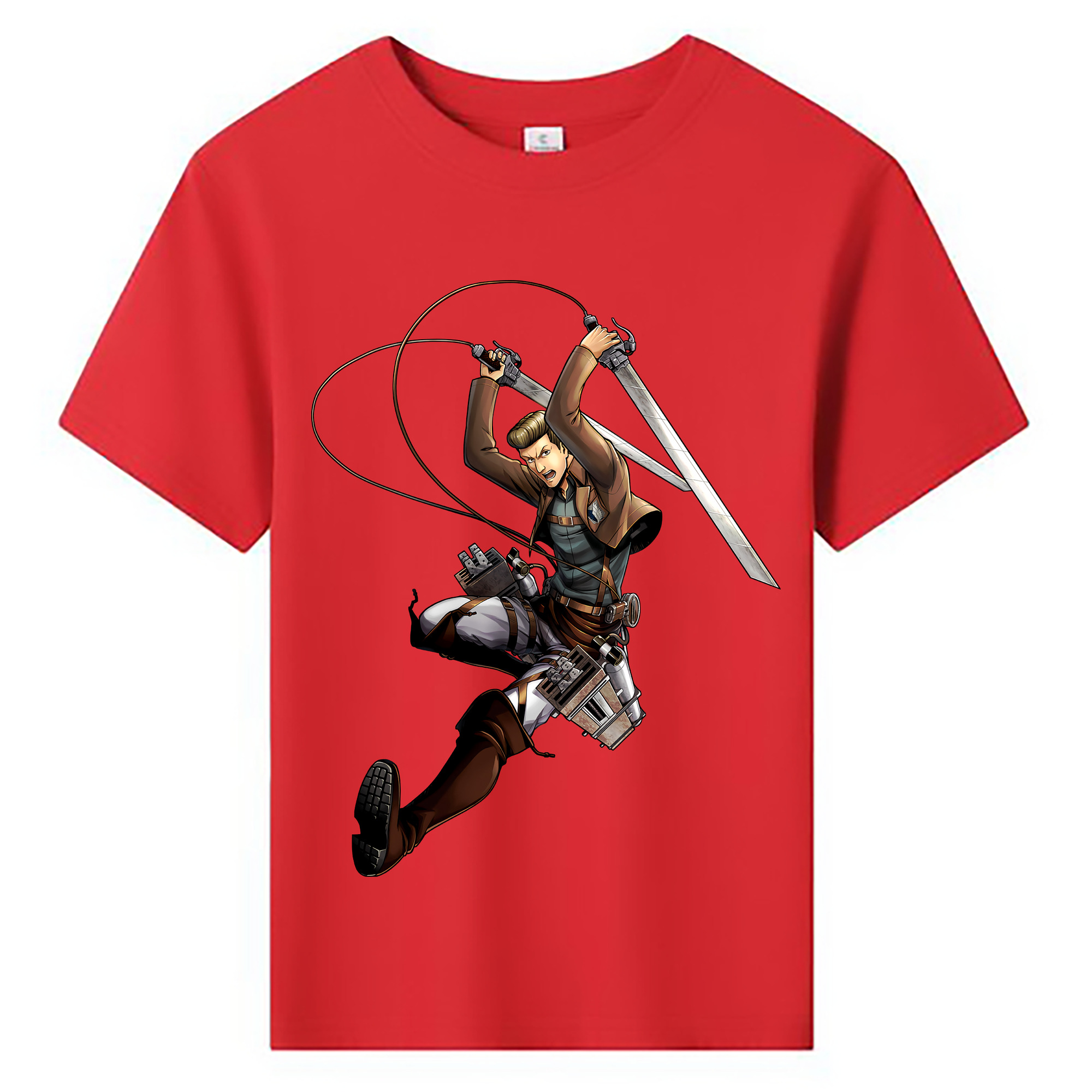 （画像用） 進撃の巨人 Attack on Titan 綿100％キッズTシャツ（フロントプリント）