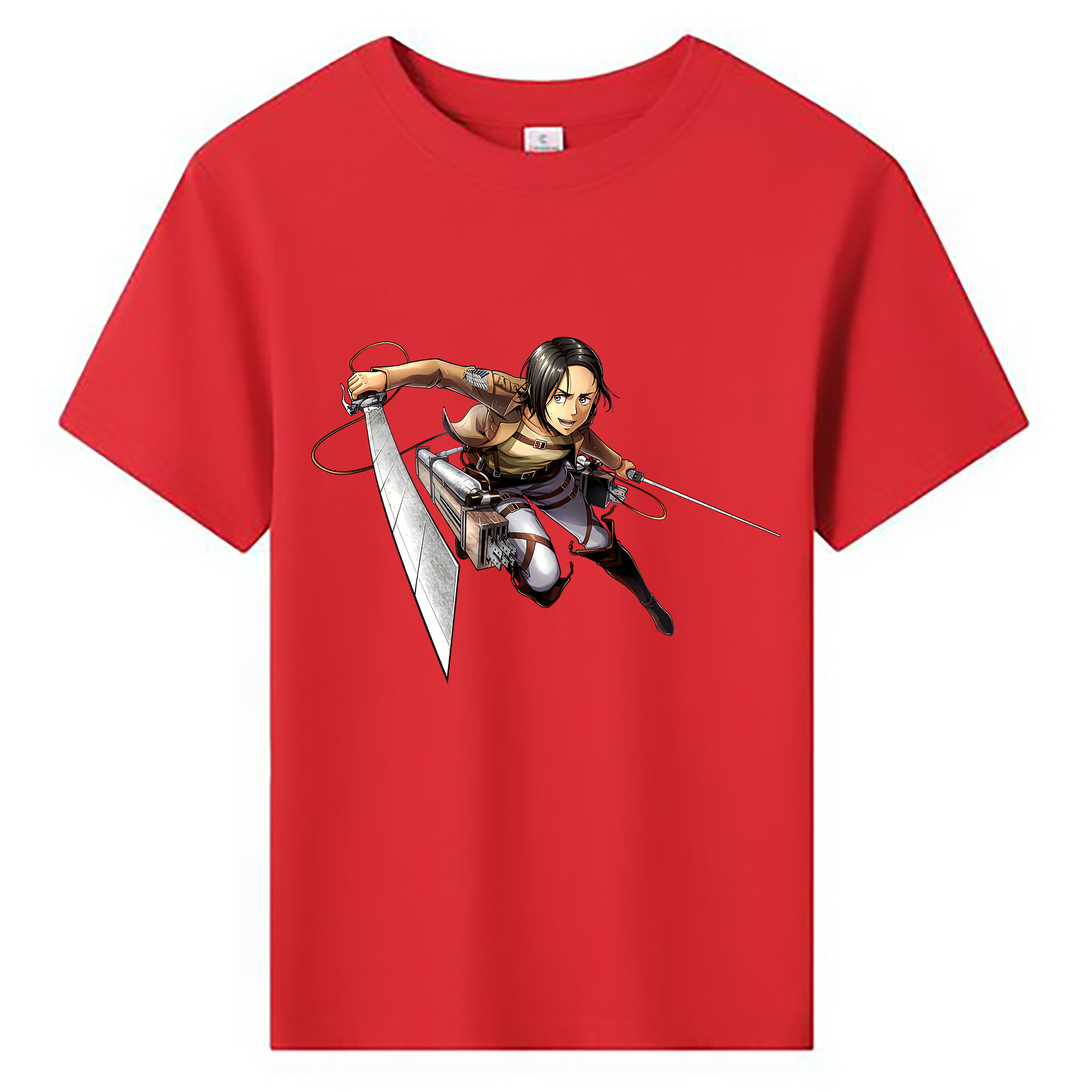 （画像用） 進撃の巨人 Attack on Titan 綿100％キッズTシャツ（フロントプリント）