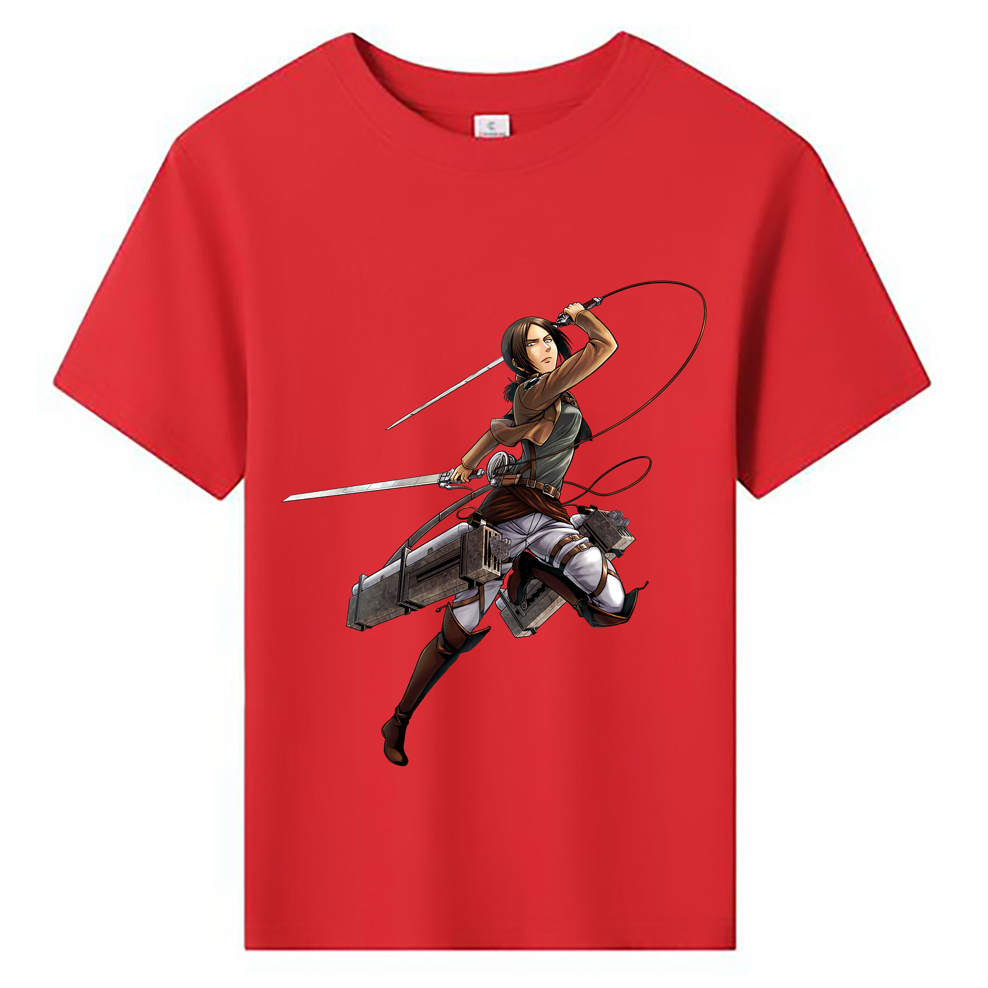 （画像用） 進撃の巨人 Attack on Titan 綿100％キッズTシャツ（フロントプリント）