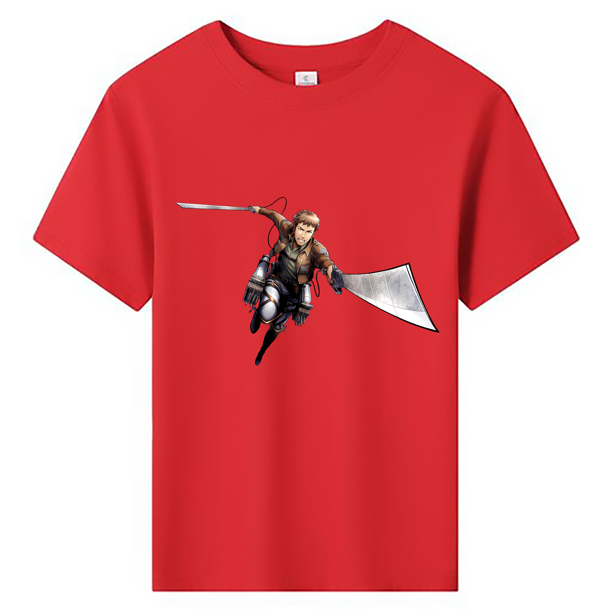 （画像用） 進撃の巨人 Attack on Titan 綿100％キッズTシャツ（フロントプリント）