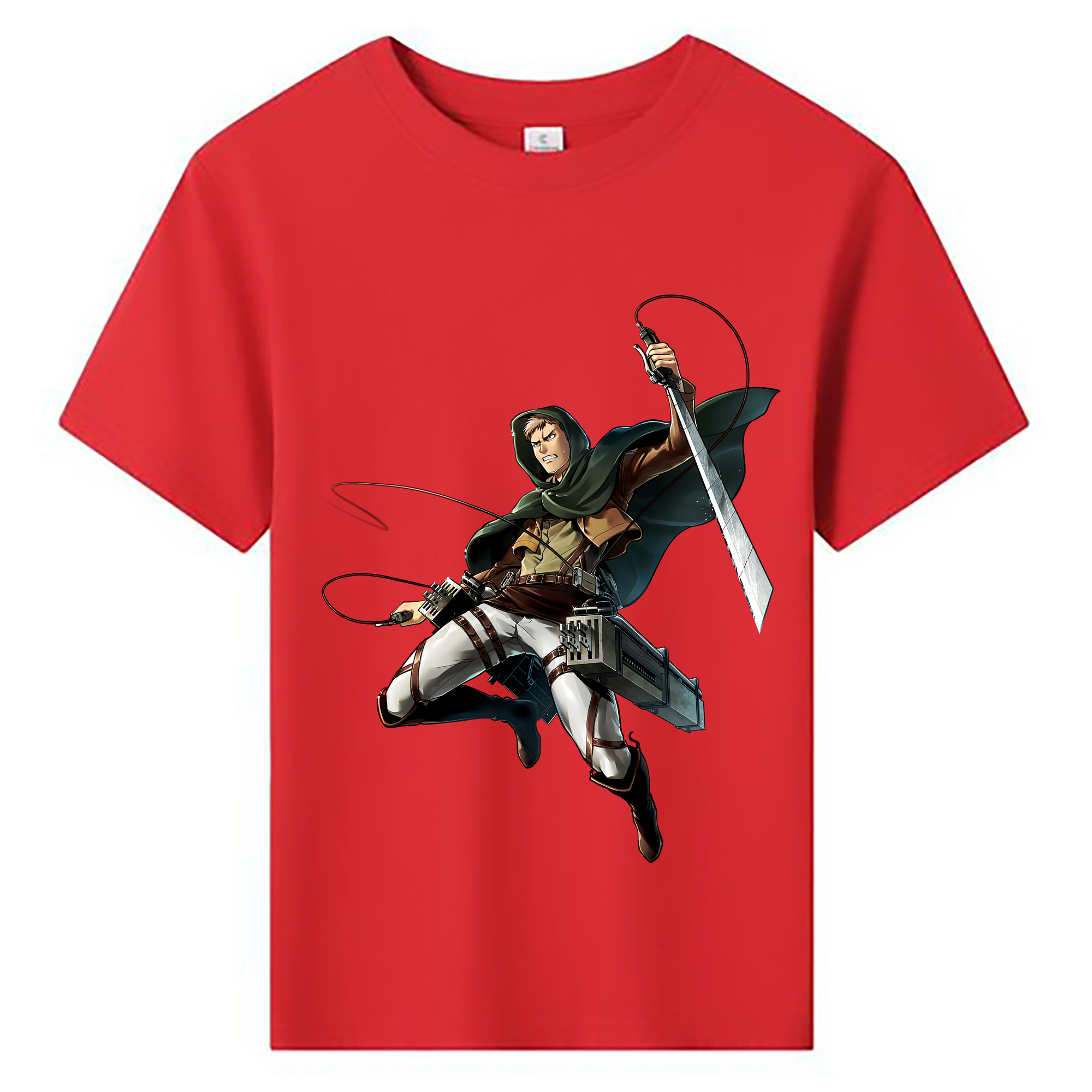 （画像用） 進撃の巨人 Attack on Titan 綿100％キッズTシャツ（フロントプリント）