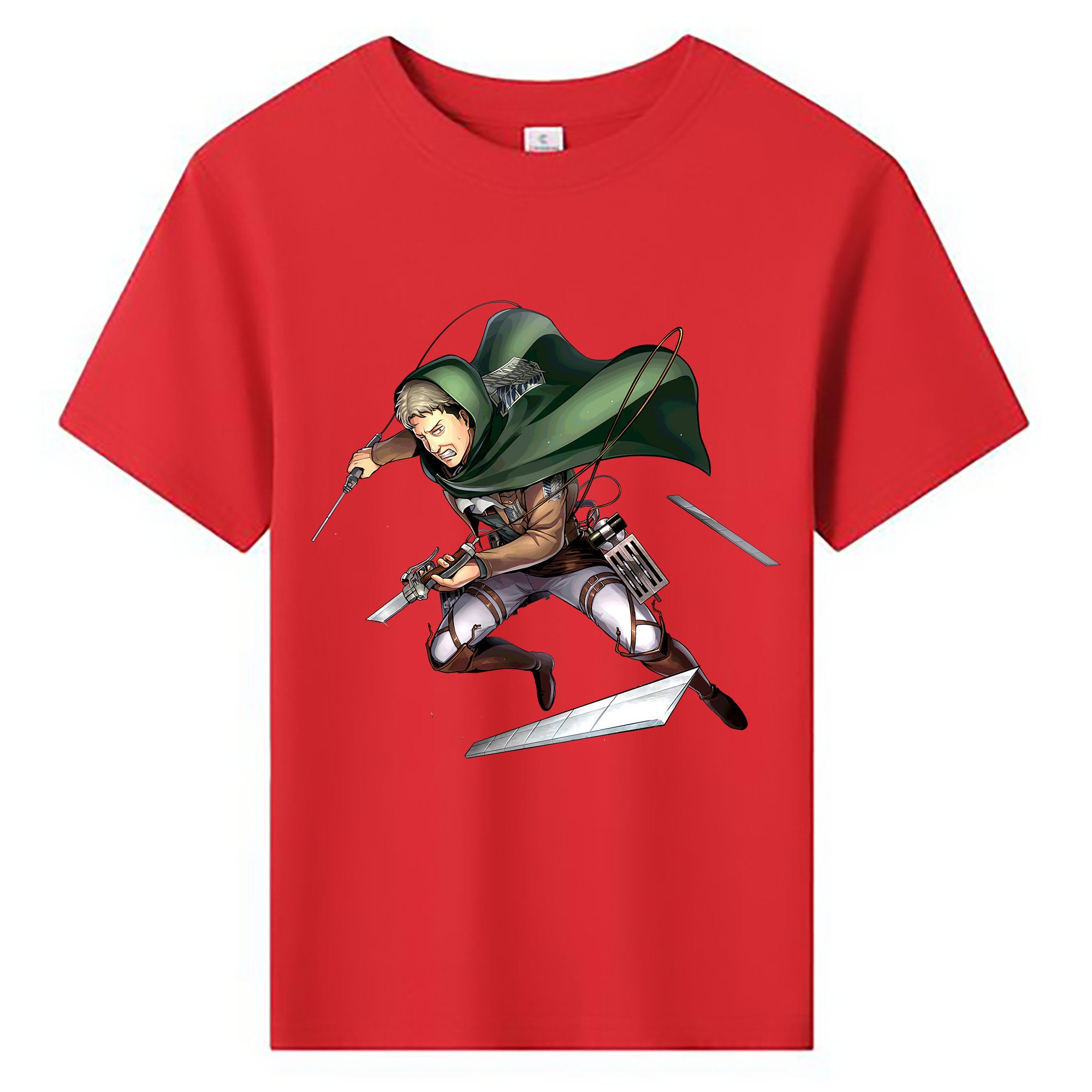 （画像用） 進撃の巨人 Attack on Titan 綿100％キッズTシャツ（フロントプリント）