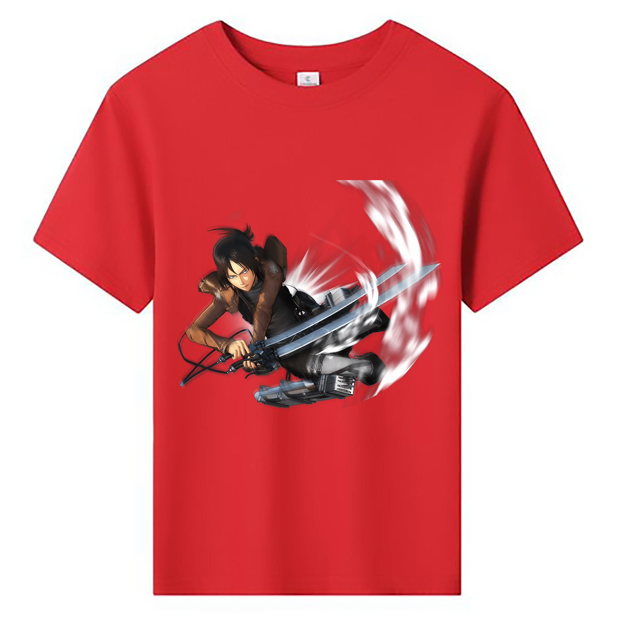（画像用） 進撃の巨人 Attack on Titan 綿100％キッズTシャツ（フロントプリント）