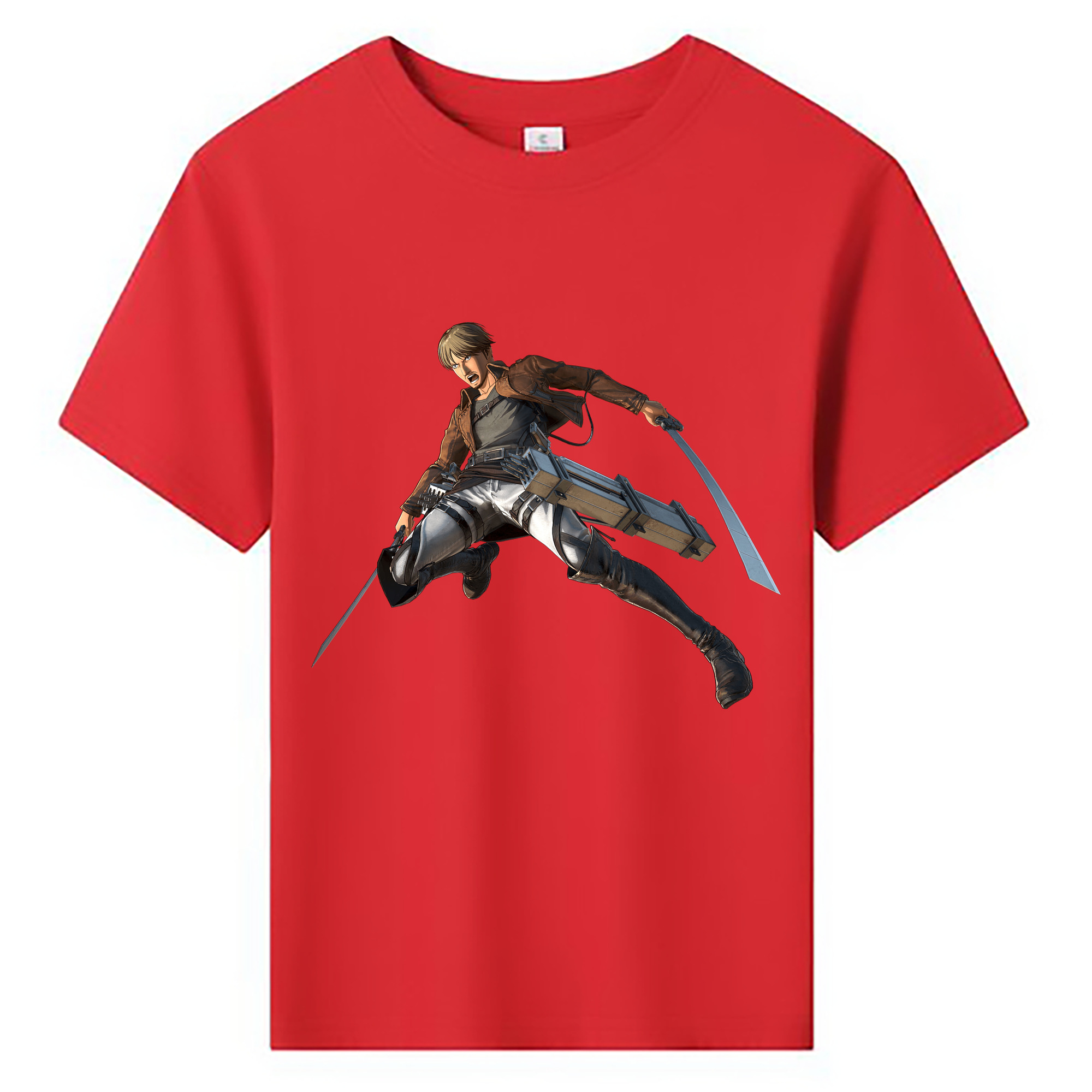 （画像用） 進撃の巨人 Attack on Titan 綿100％キッズTシャツ（フロントプリント）
