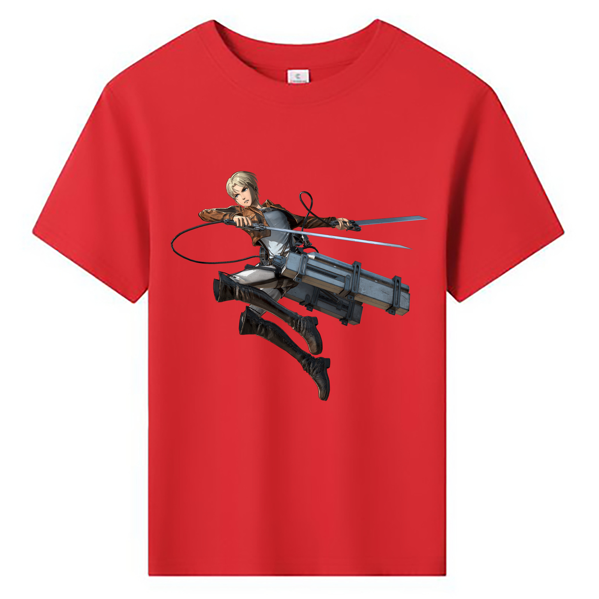 （画像用） 進撃の巨人 Attack on Titan 綿100％キッズTシャツ（フロントプリント）