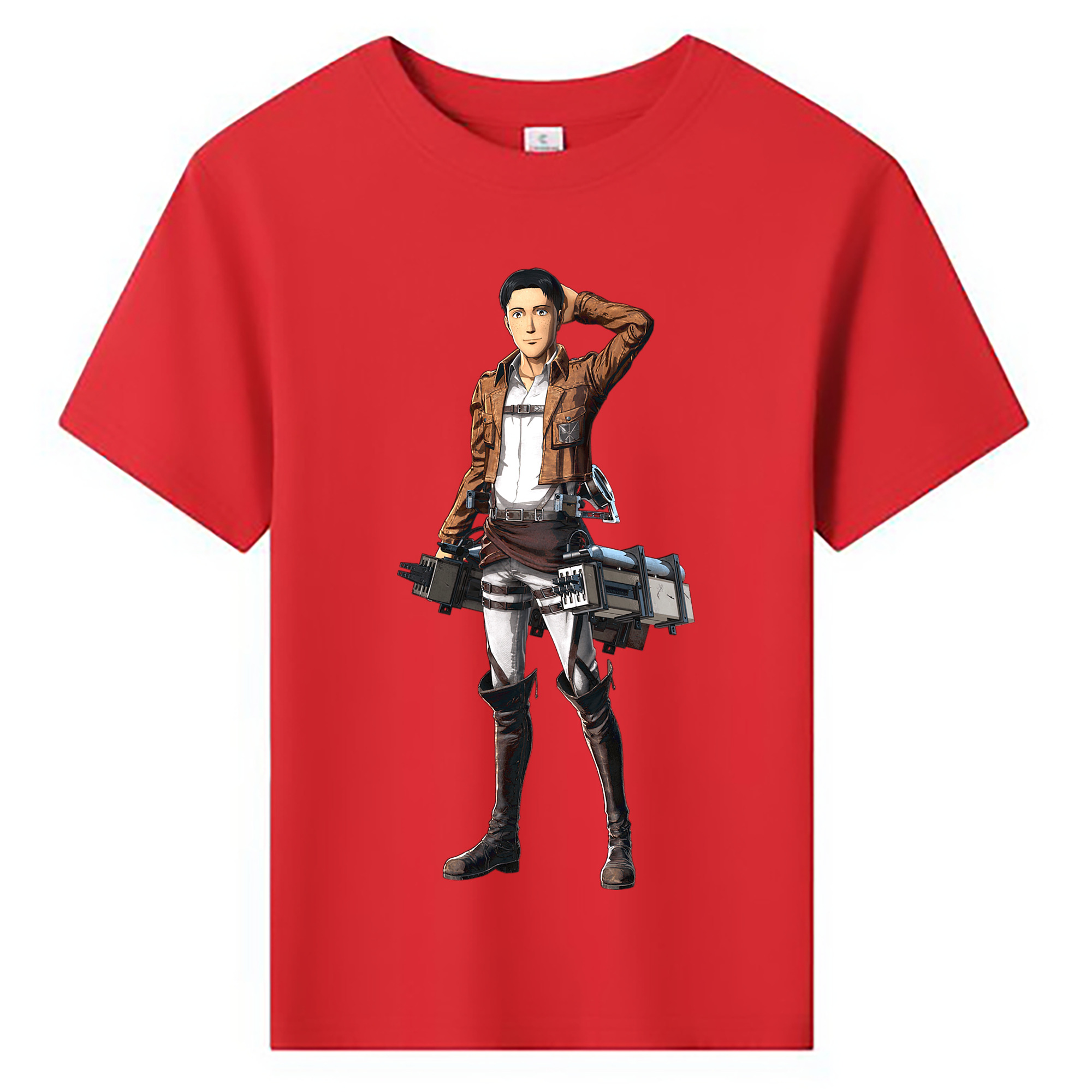 （画像用） 進撃の巨人 Attack on Titan 綿100％キッズTシャツ（フロントプリント）
