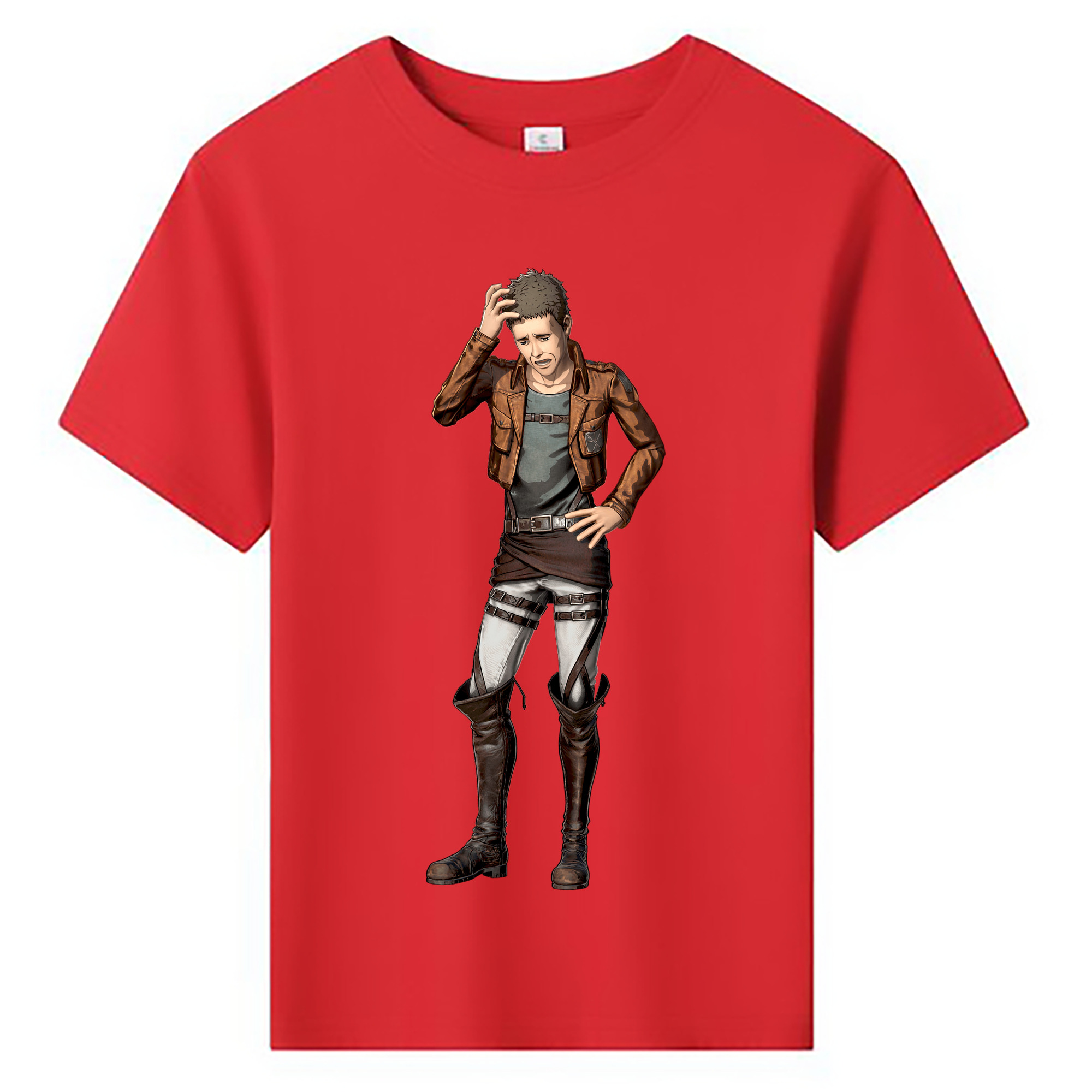 （画像用） 進撃の巨人 Attack on Titan 綿100％キッズTシャツ（フロントプリント）