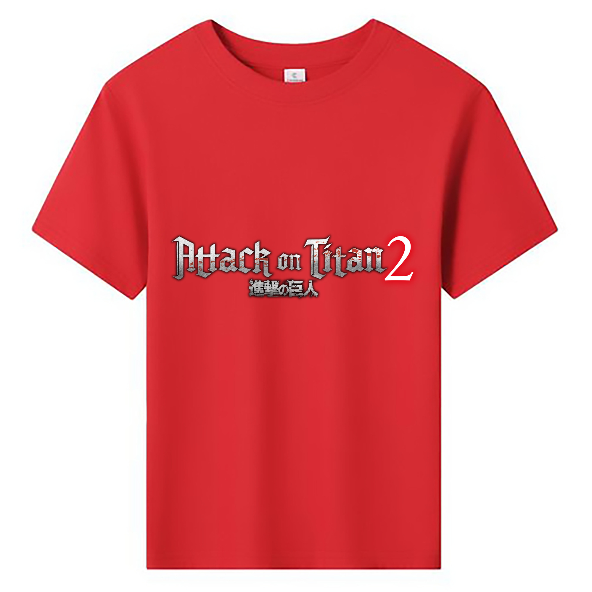 （画像用） 進撃の巨人 Attack on Titan 綿100％キッズTシャツ（フロントプリント）