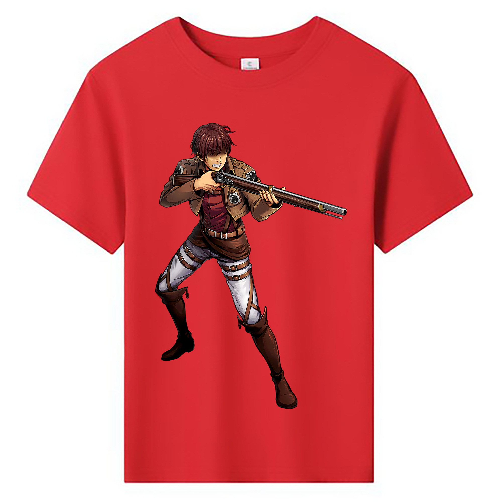 （画像用） 進撃の巨人 Attack on Titan 綿100％キッズTシャツ（フロントプリント）