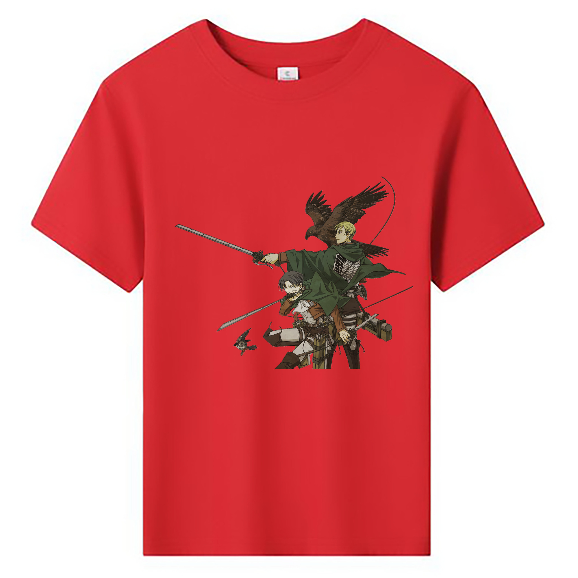 （画像用） 進撃の巨人 Attack on Titan 綿100％キッズTシャツ（フロントプリント）