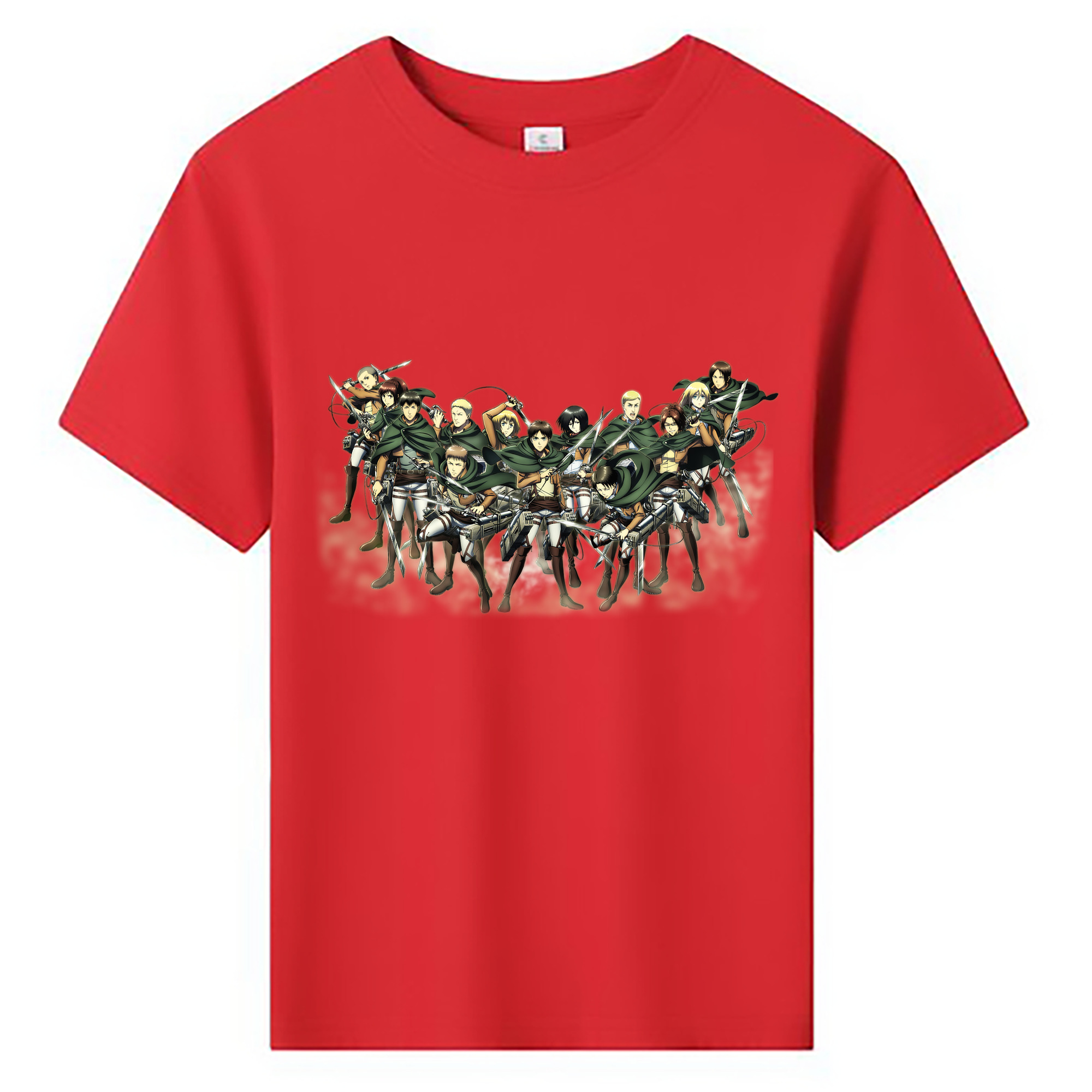 （画像用） 進撃の巨人 Attack on Titan 綿100％キッズTシャツ（フロントプリント）