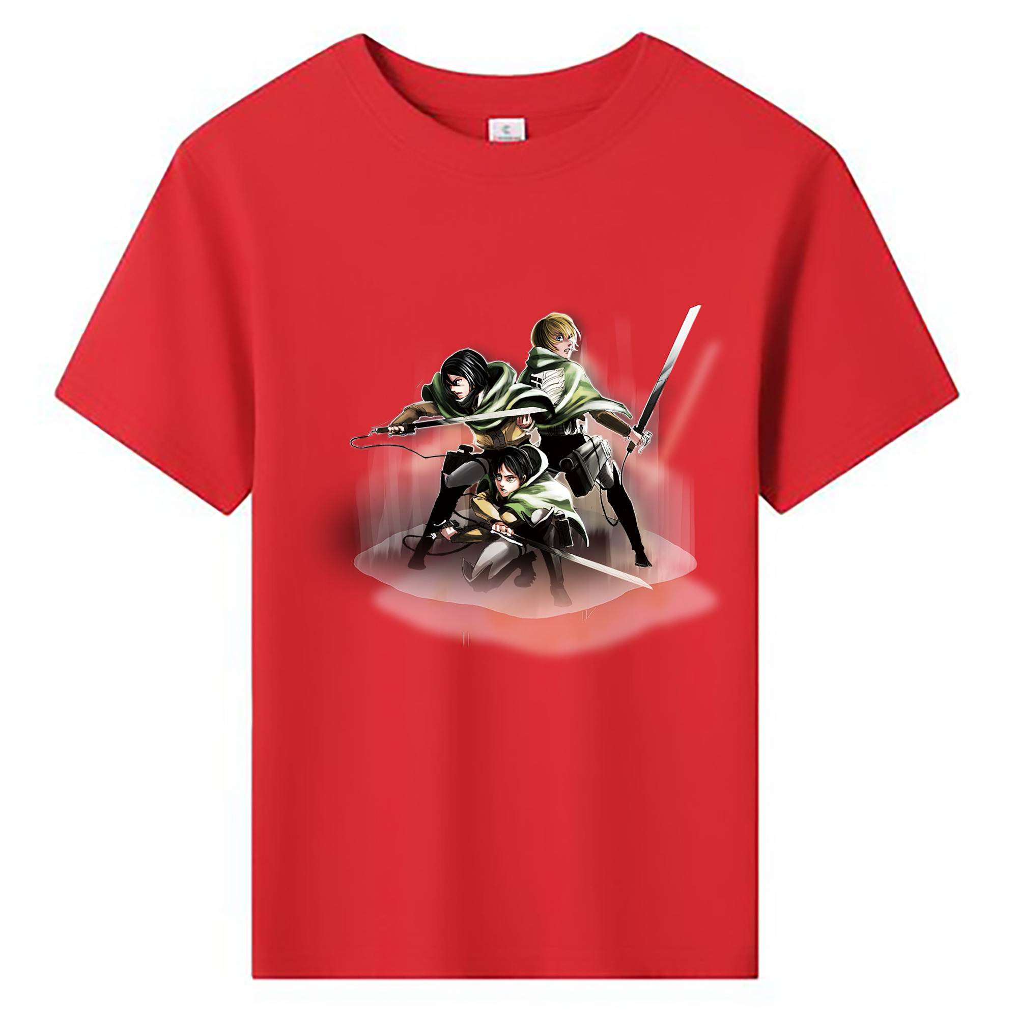 （画像用） 進撃の巨人 Attack on Titan 綿100％キッズTシャツ（フロントプリント）