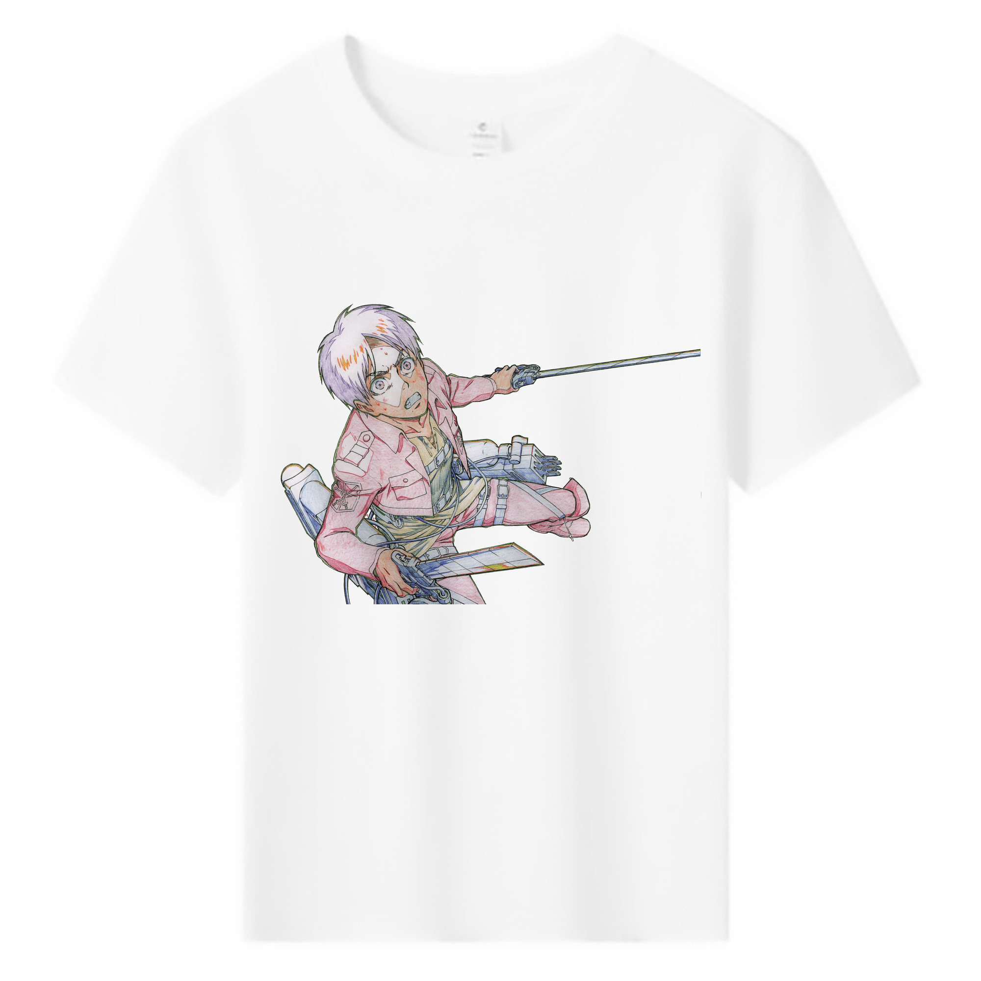 （画像用） 進撃の巨人 エレン･イェーガー Attack on Titan Eren Jäger 綿100％キッズTシャツ（フロントプリント）