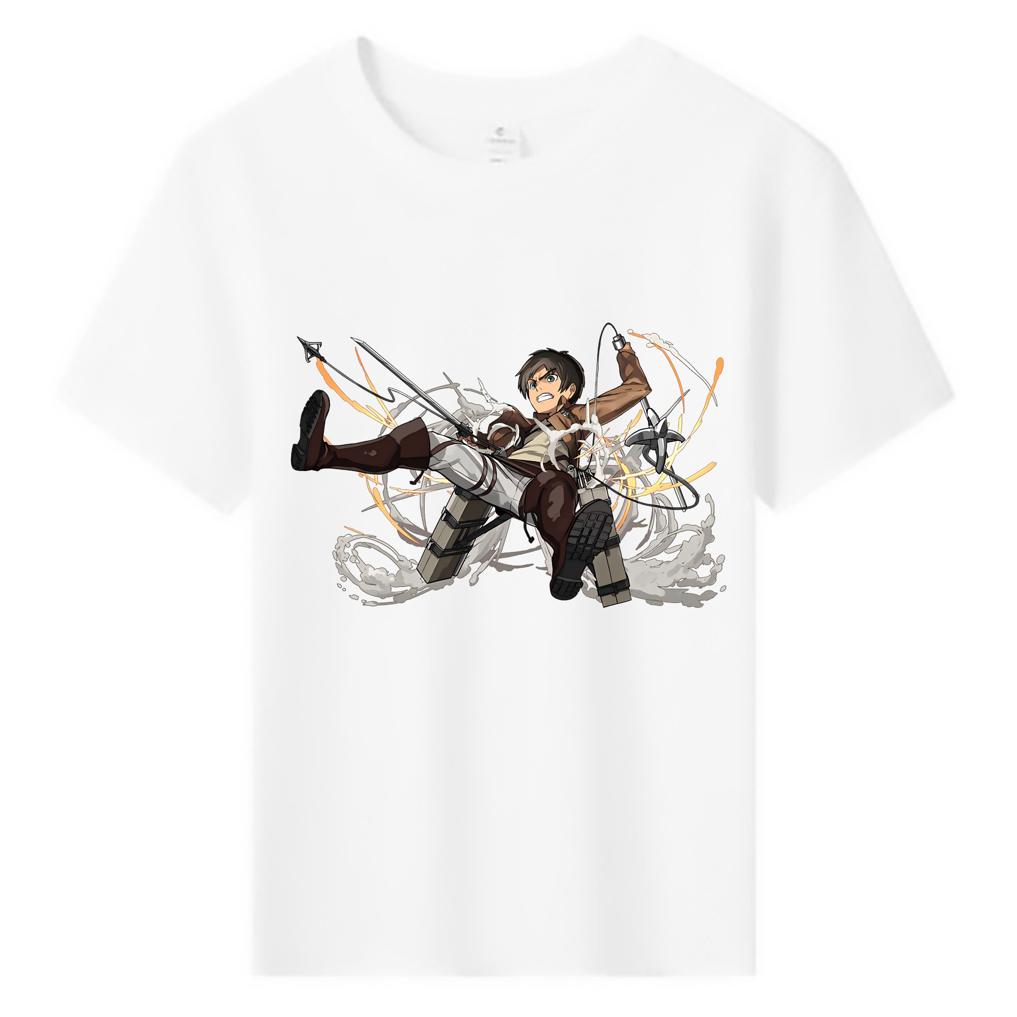 （画像用） 進撃の巨人 エレン･イェーガー Attack on Titan Eren Jäger 綿100％キッズTシャツ（フロントプリント）
