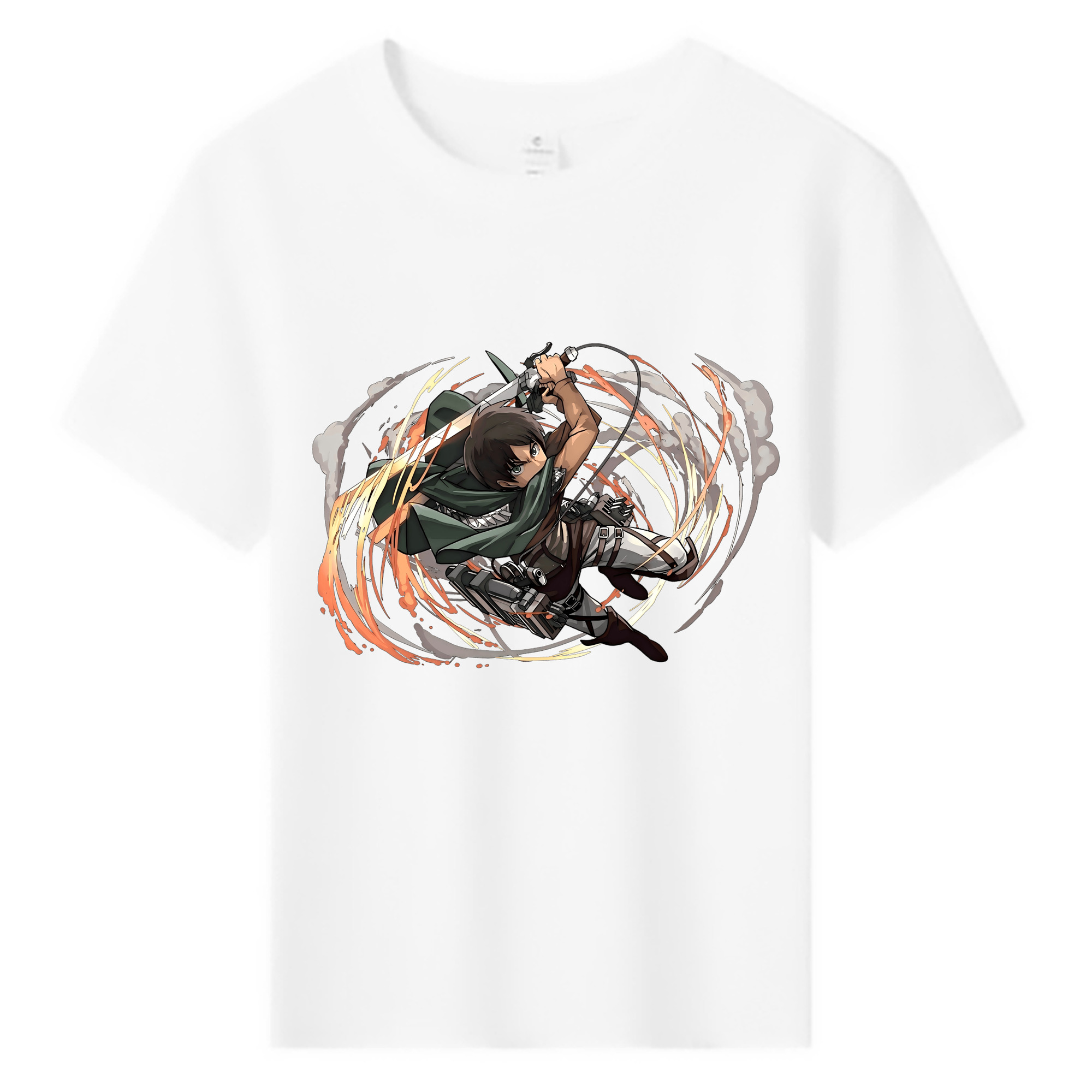 （画像用） 進撃の巨人 エレン･イェーガー Attack on Titan Eren Jäger 綿100％キッズTシャツ（フロントプリント）