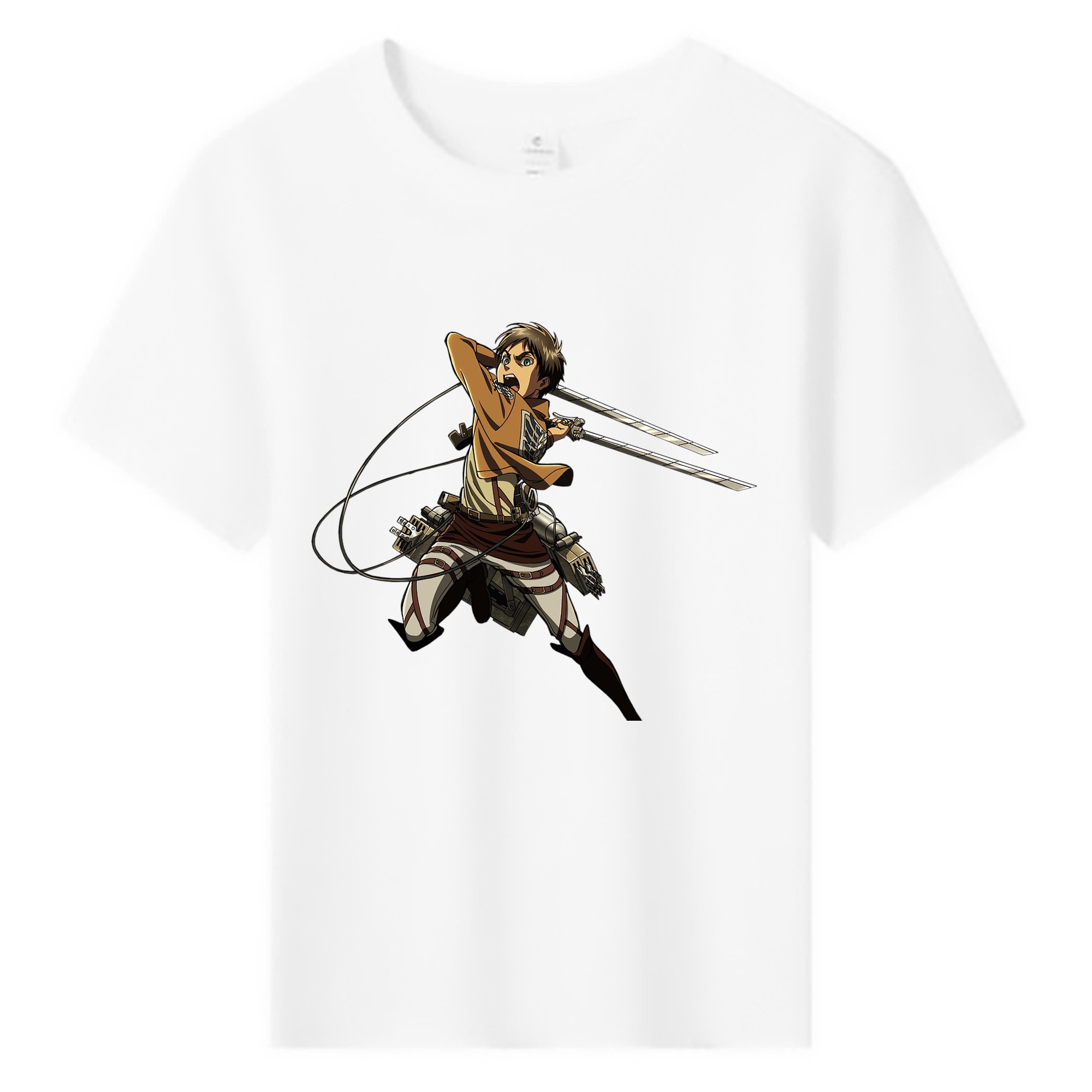 （画像用） 進撃の巨人 エレン･イェーガー Attack on Titan Eren Jäger 綿100％キッズTシャツ（フロントプリント）