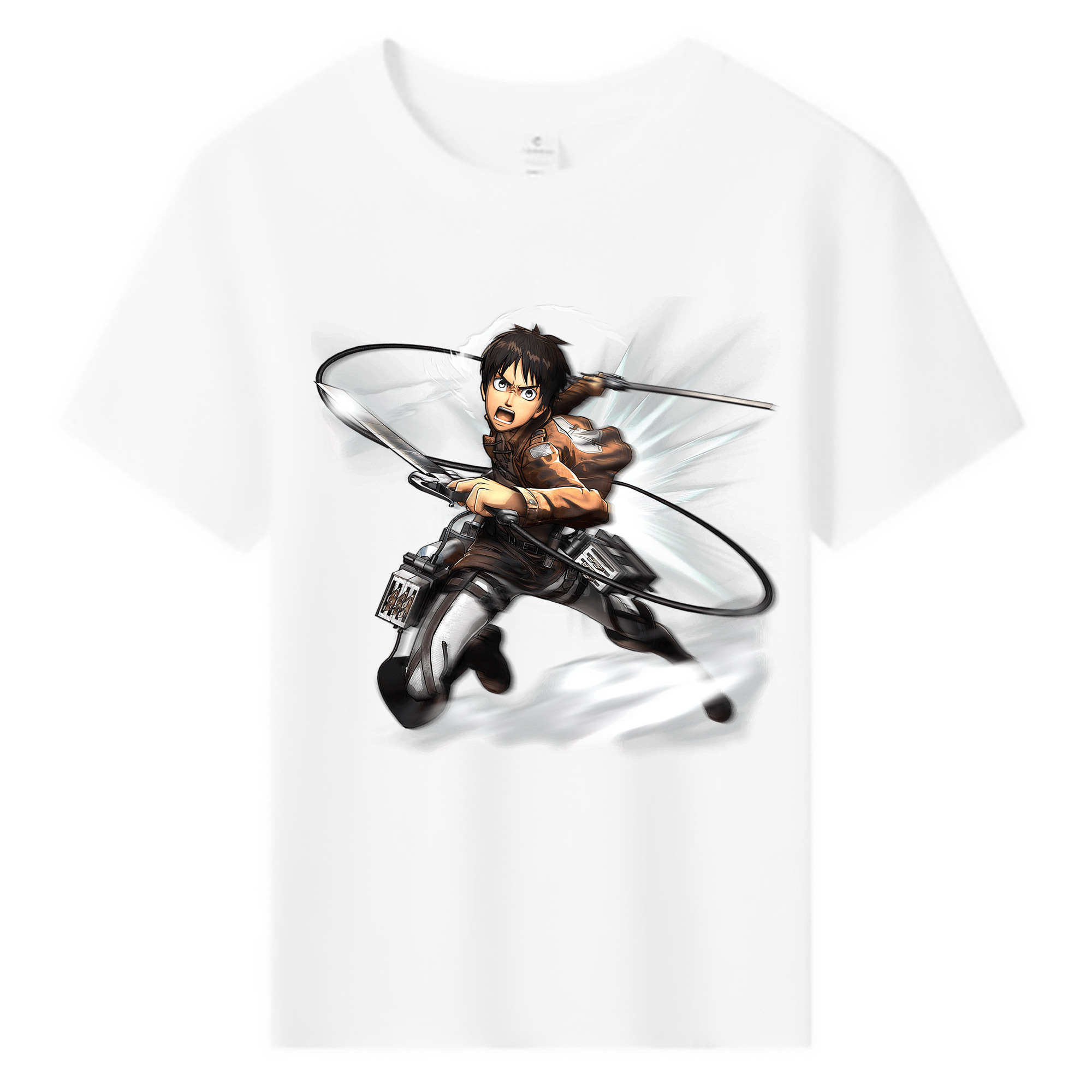 （画像用） 進撃の巨人 エレン･イェーガー Attack on Titan Eren Jäger 綿100％キッズTシャツ（フロントプリント）