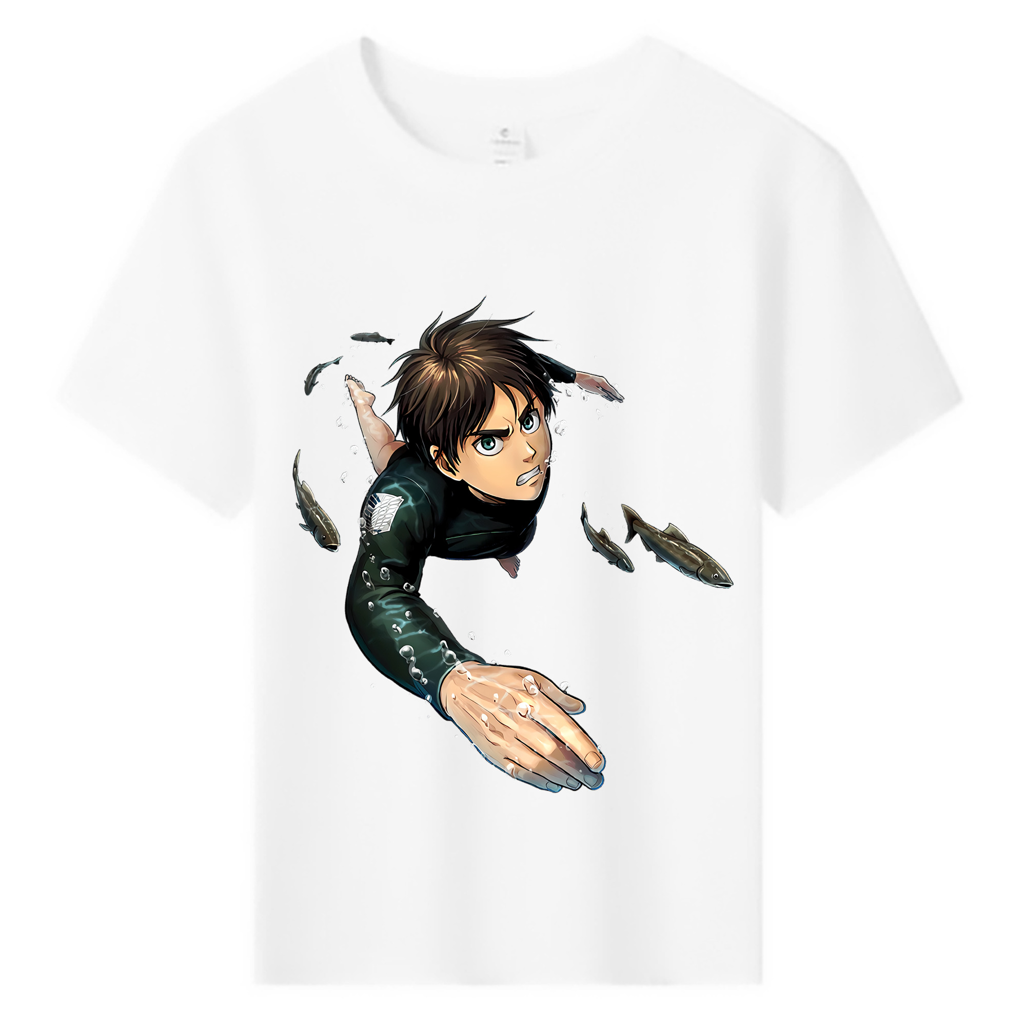 （画像用） 進撃の巨人 エレン･イェーガー Attack on Titan Eren Jäger 綿100％キッズTシャツ（フロントプリント）