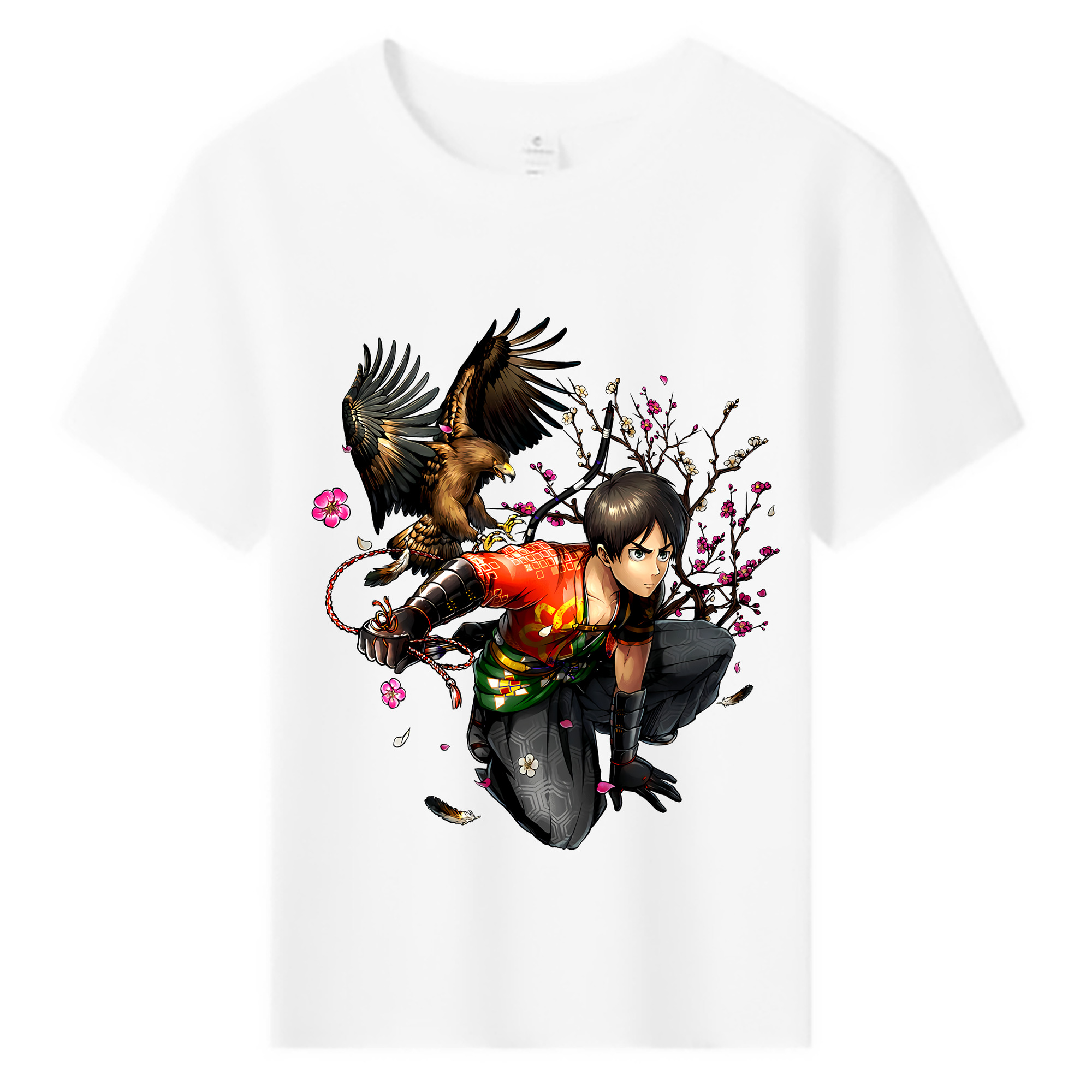 （画像用） 進撃の巨人 エレン･イェーガー Attack on Titan Eren Jäger 綿100％キッズTシャツ（フロントプリント）