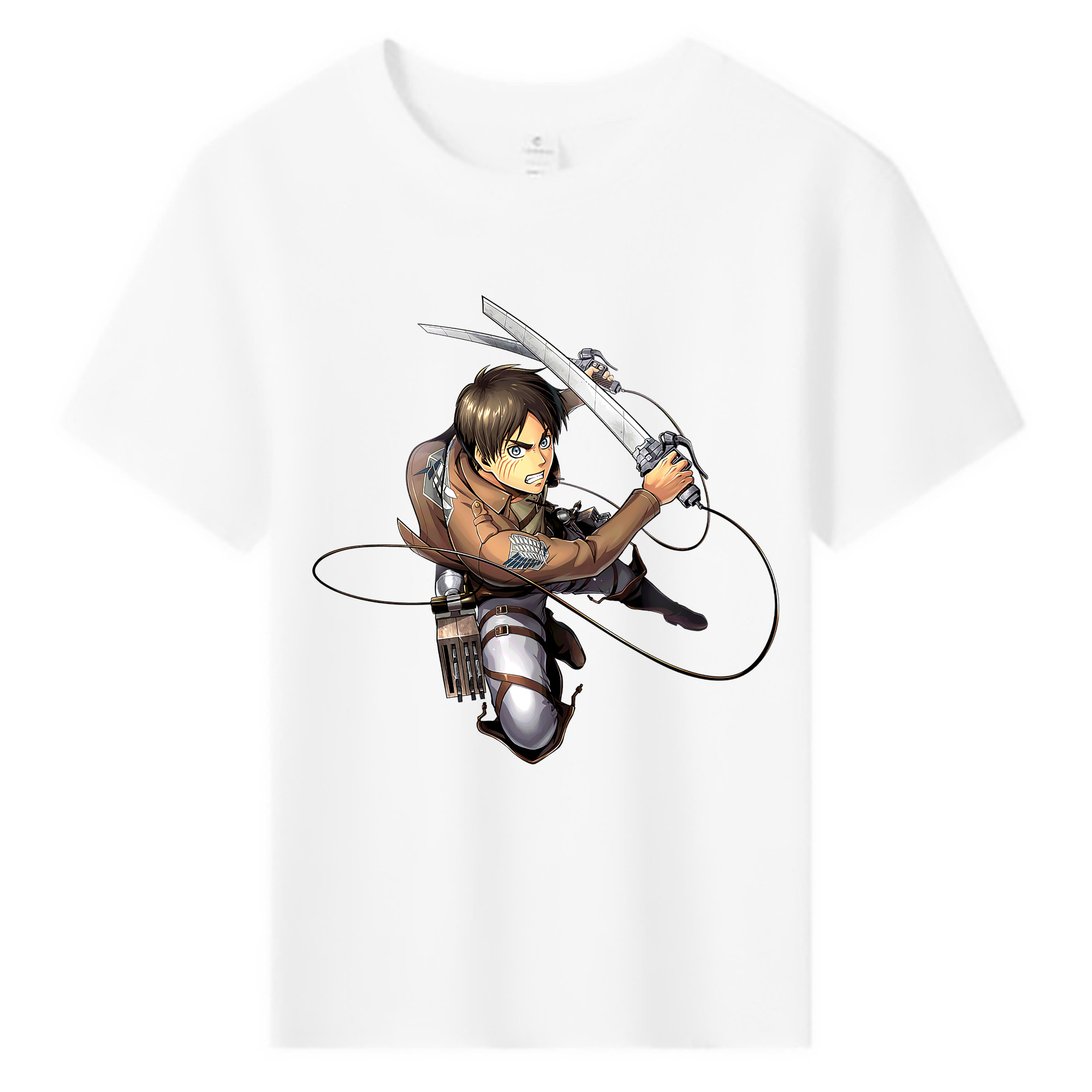 （画像用） 進撃の巨人 エレン･イェーガー Attack on Titan Eren Jäger 綿100％キッズTシャツ（フロントプリント）
