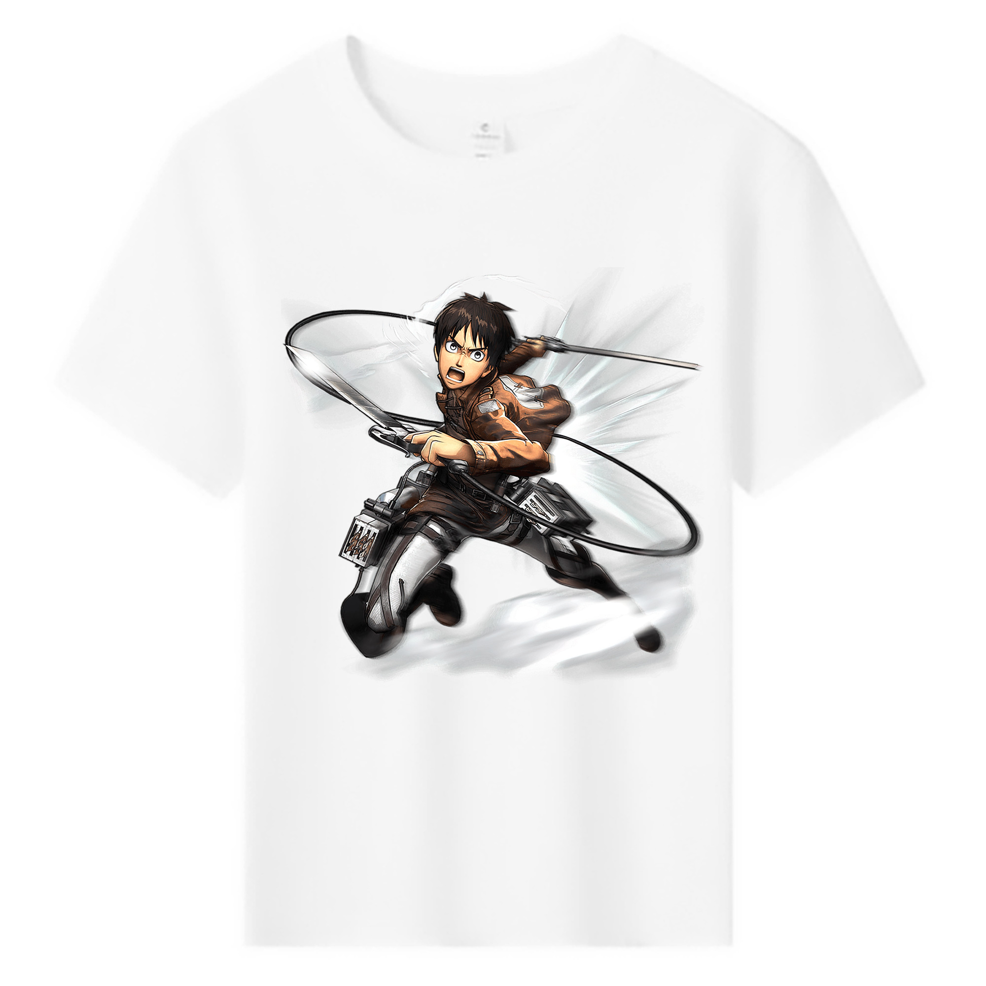 （画像用） 進撃の巨人 エレン･イェーガー Attack on Titan Eren Jäger 綿100％キッズTシャツ（フロントプリント）