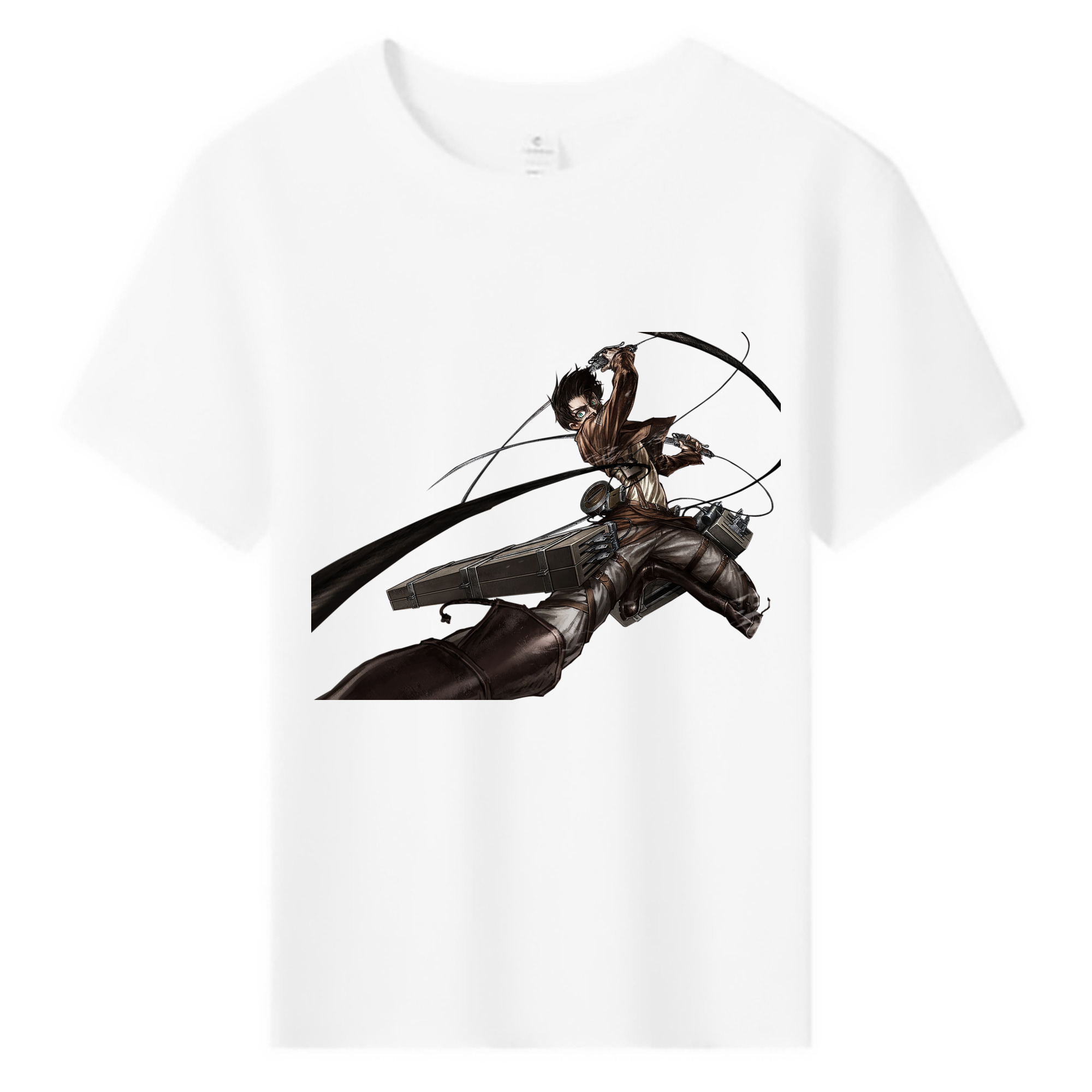 （画像用） 進撃の巨人 エレン･イェーガー Attack on Titan Eren Jäger 綿100％キッズTシャツ（フロントプリント）