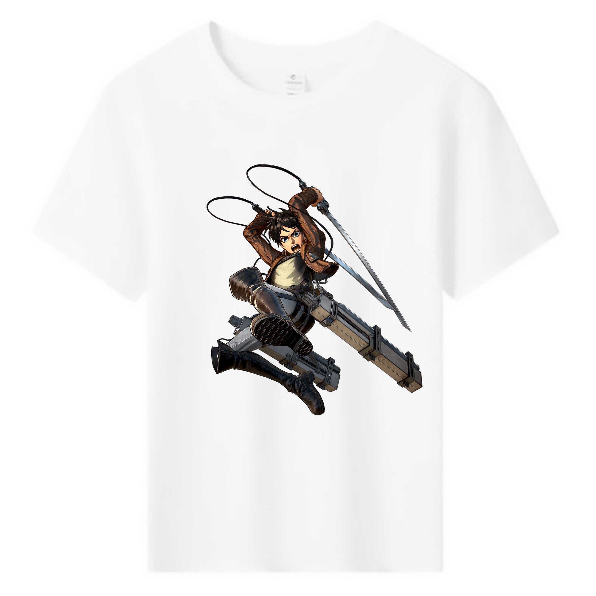 （画像用） 進撃の巨人 エレン･イェーガー Attack on Titan Eren Jäger 綿100％キッズTシャツ（フロントプリント）
