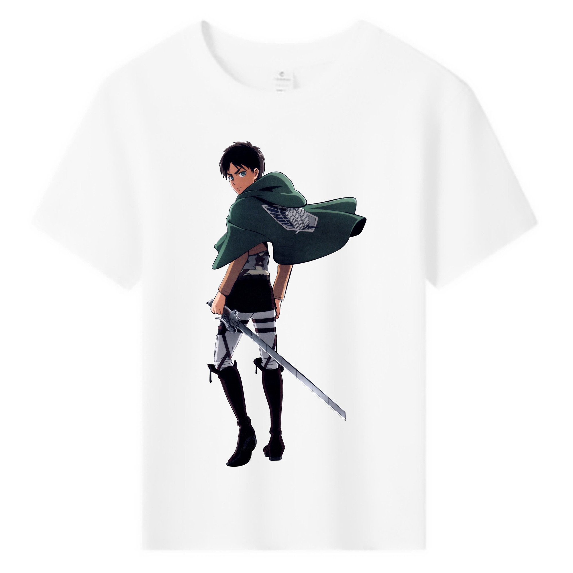（画像用） 進撃の巨人 エレン･イェーガー Attack on Titan Eren Jäger 綿100％キッズTシャツ（フロントプリント）