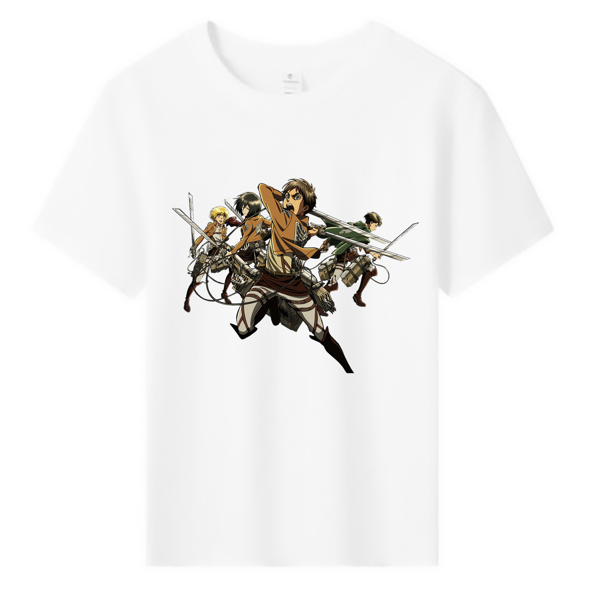 （画像用） 進撃の巨人 エレン･イェーガー Attack on Titan Eren Jäger 綿100％キッズTシャツ（フロントプリント）