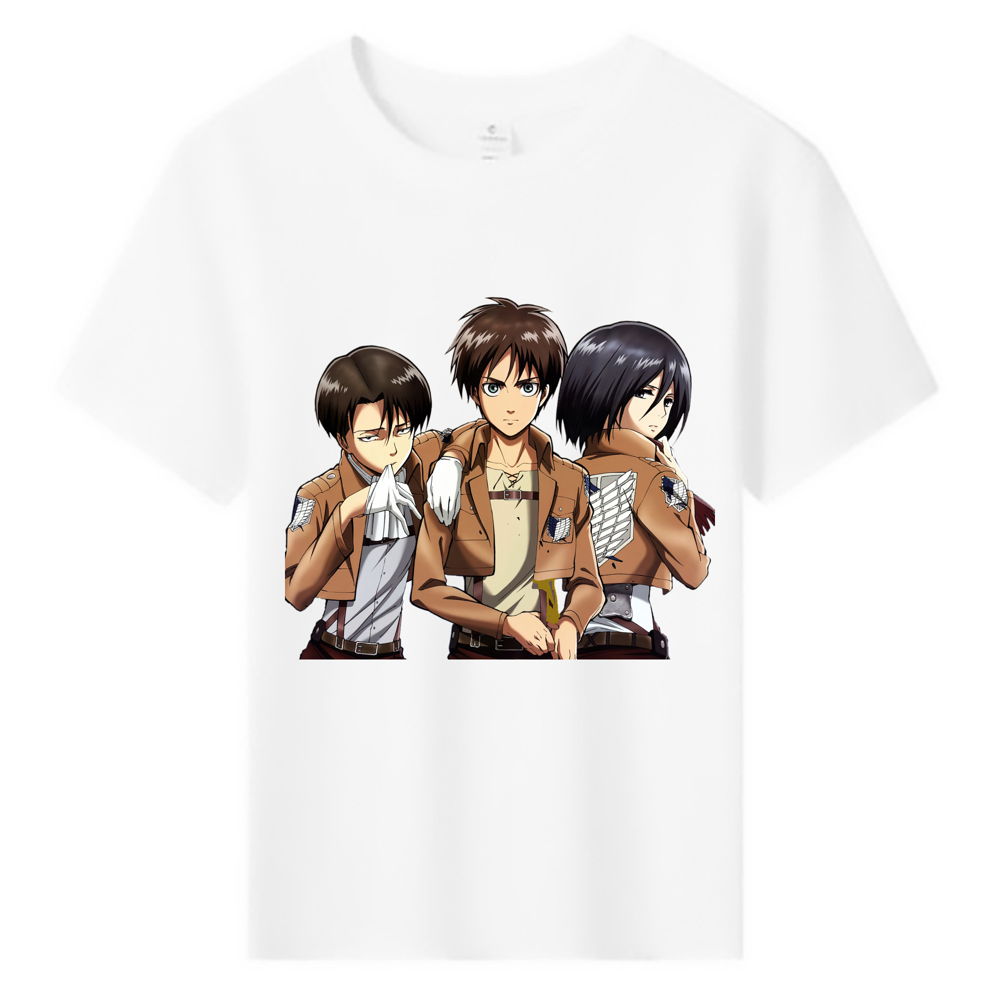 （画像用） 進撃の巨人 エレン･イェーガー Attack on Titan Eren Jäger 綿100％キッズTシャツ（フロントプリント）