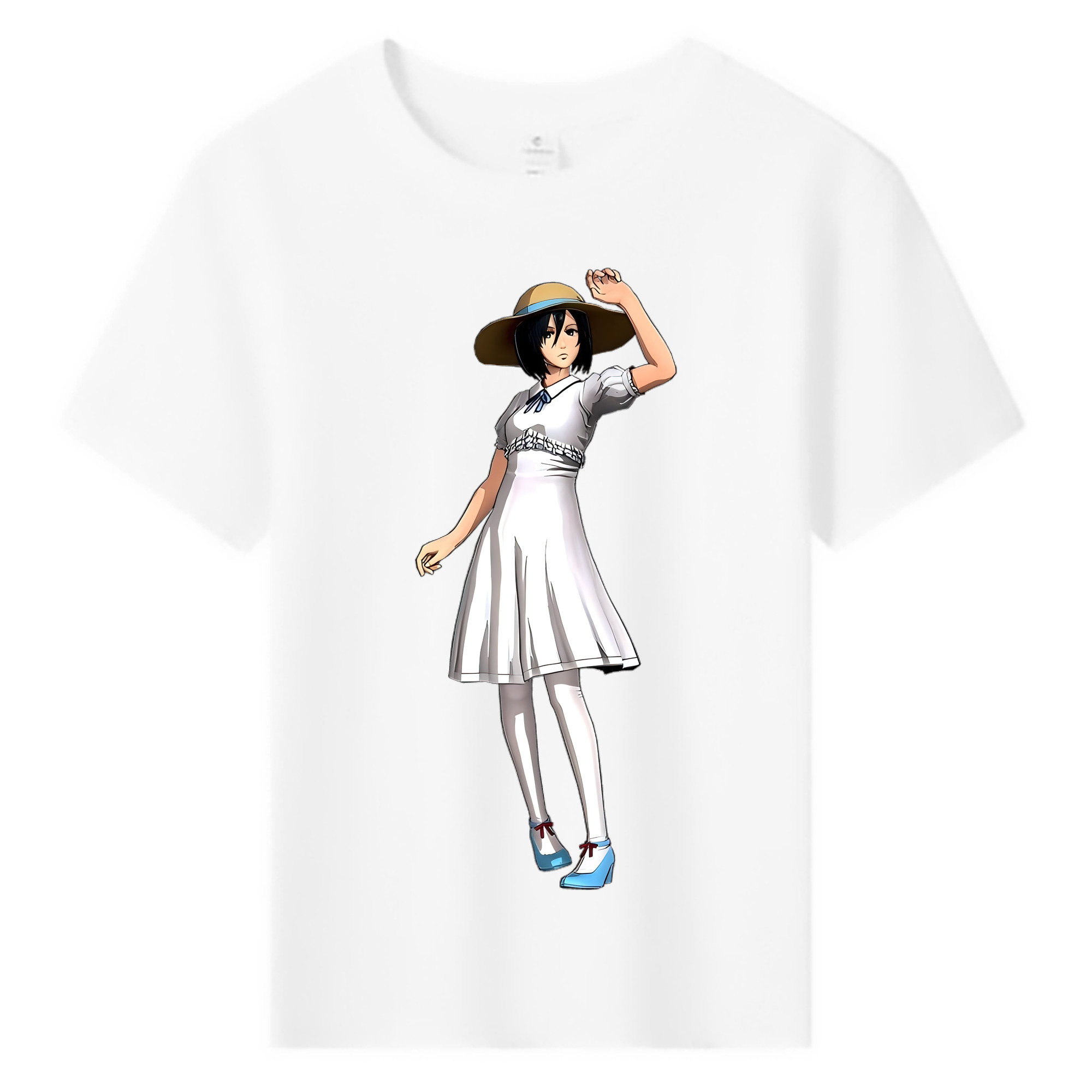 （画像用） 進撃の巨人 ミカサ·アッカーマン Attack on Titan Mikasa Ackerman 綿100％キッズTシャツ（フロントプリント）