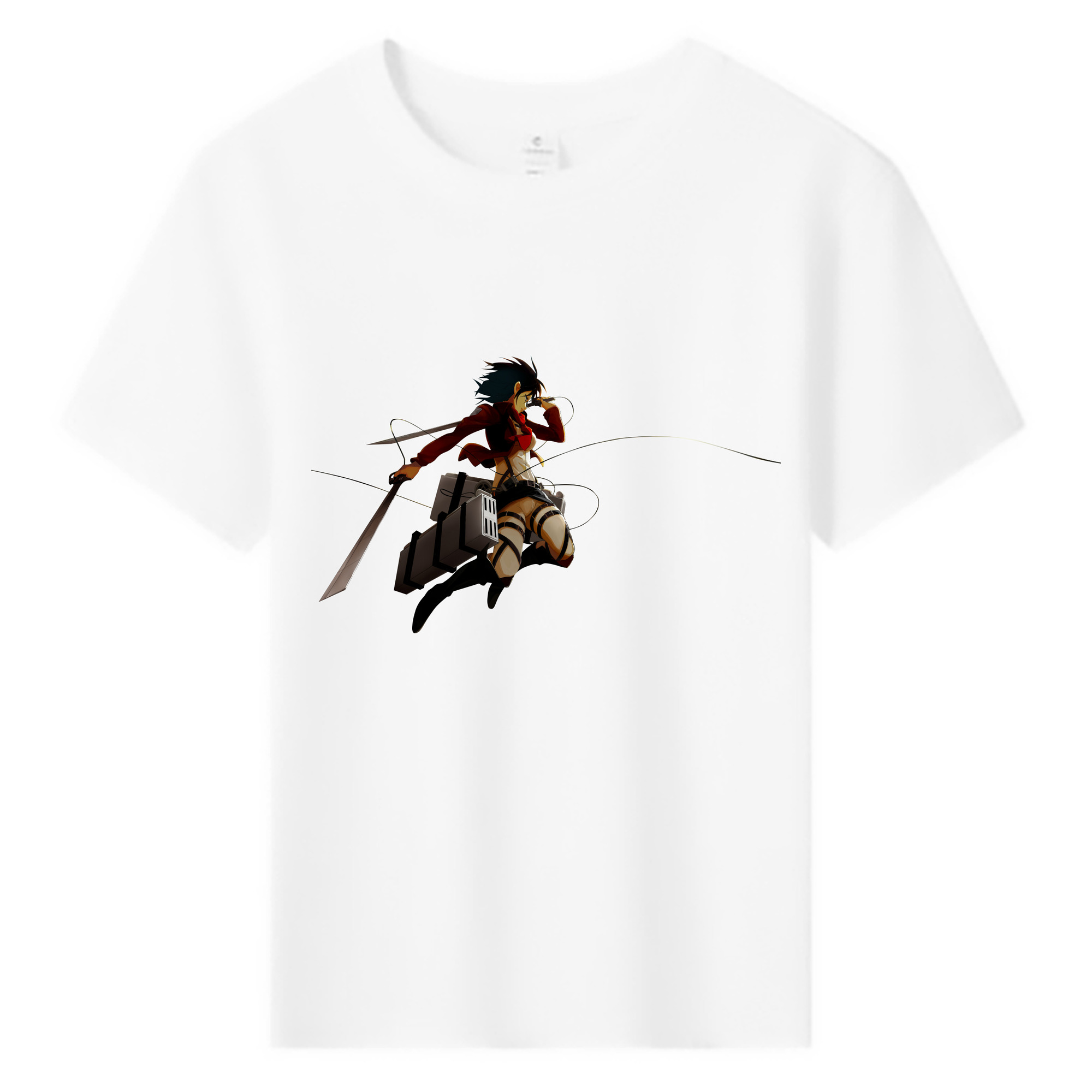 （画像用） 進撃の巨人 ミカサ·アッカーマン Attack on Titan Mikasa Ackerman 綿100％キッズTシャツ（フロントプリント）