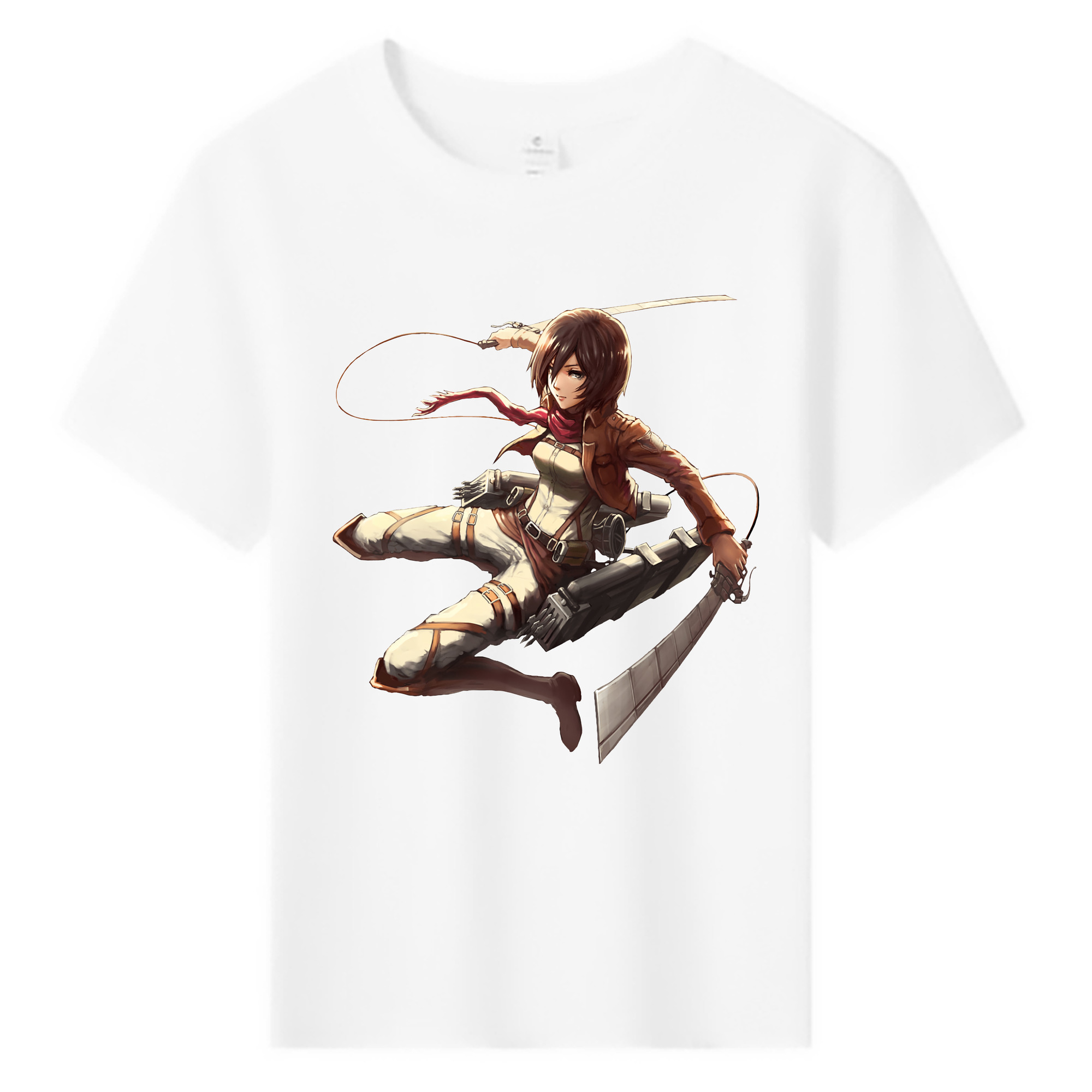 （画像用） 進撃の巨人 ミカサ·アッカーマン Attack on Titan Mikasa Ackerman 綿100％キッズTシャツ（フロントプリント）