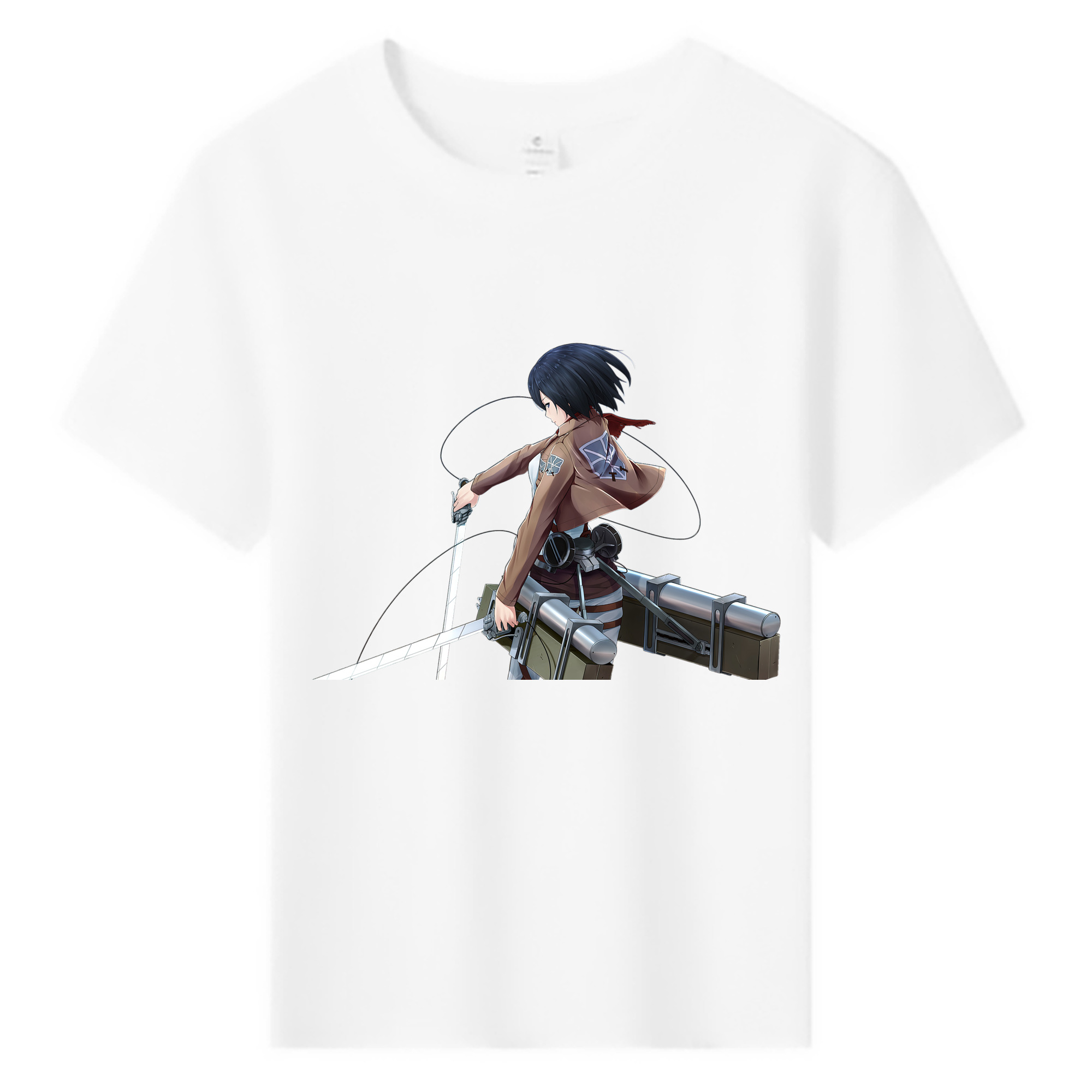 （画像用） 進撃の巨人 ミカサ·アッカーマン Attack on Titan Mikasa Ackerman 綿100％キッズTシャツ（フロントプリント）